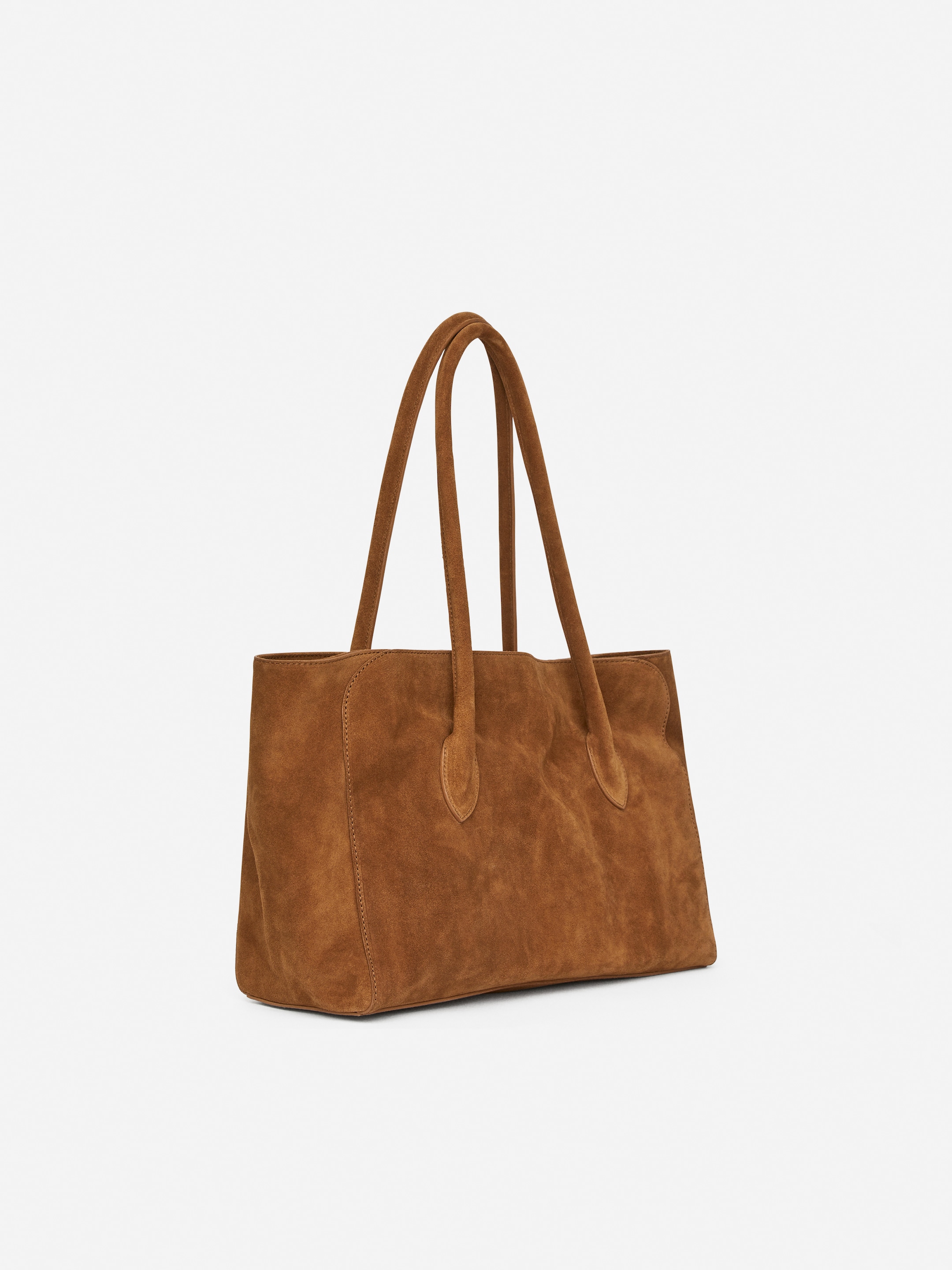 Slouchy Suede Tote - Brown - women - StillMedia/DescriptiveStillLife - 3