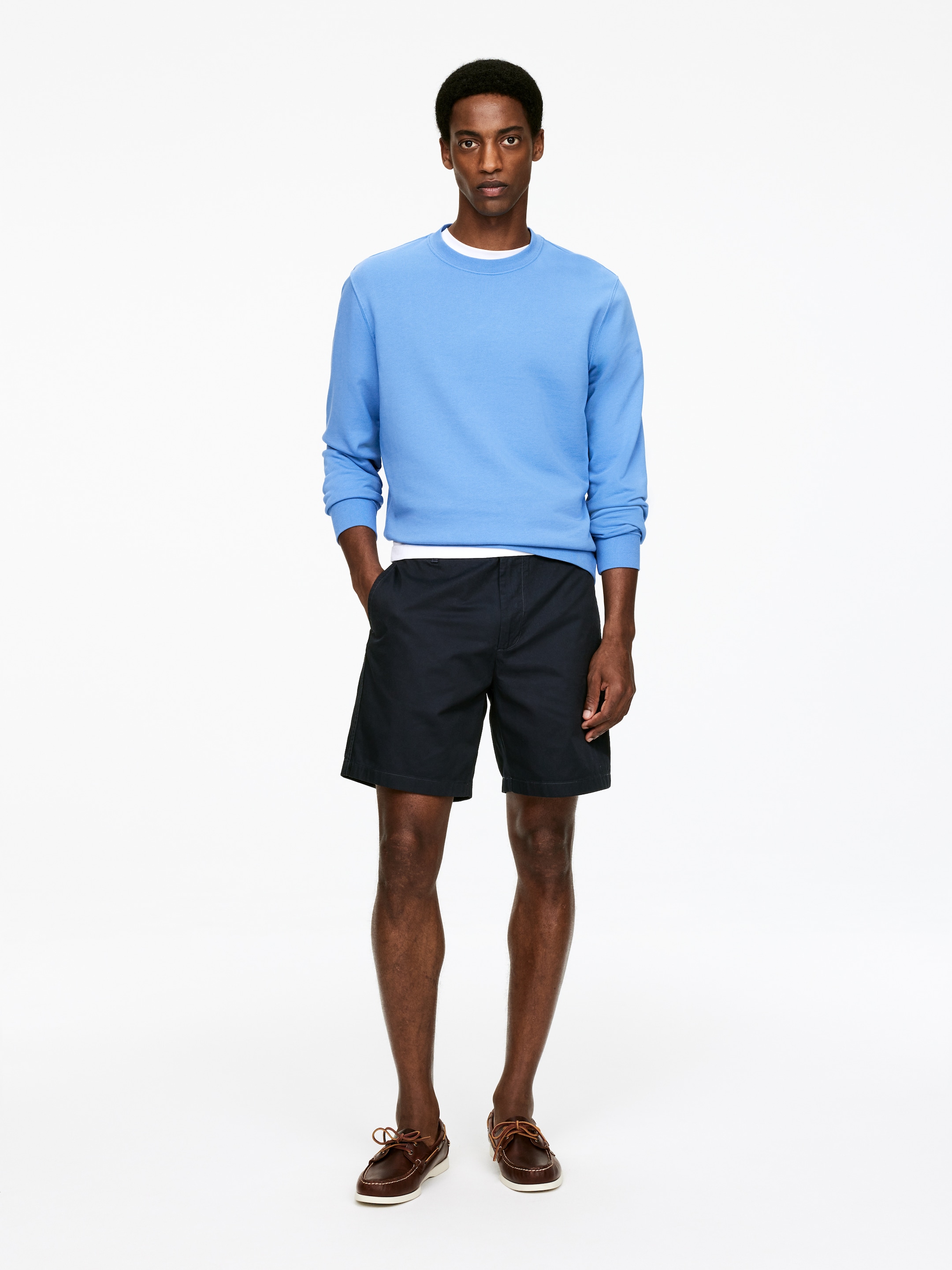 Agrandir l'image: Short en coton - Bleu foncé - HOMME | H&M BE 1