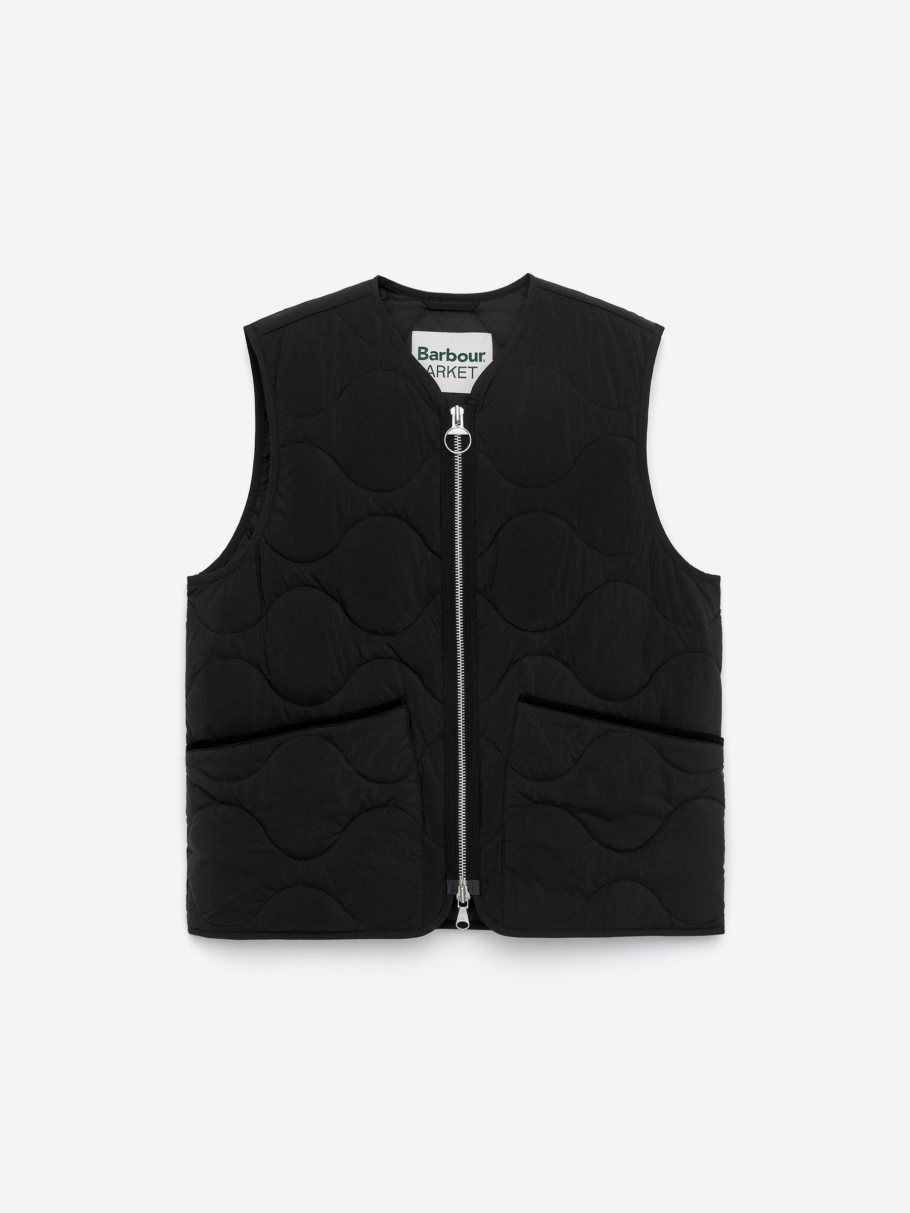 ARKET and Barbour Quilted Vest - Black - Regular fit - Women - StillMedia/DescriptiveStillLife - 1