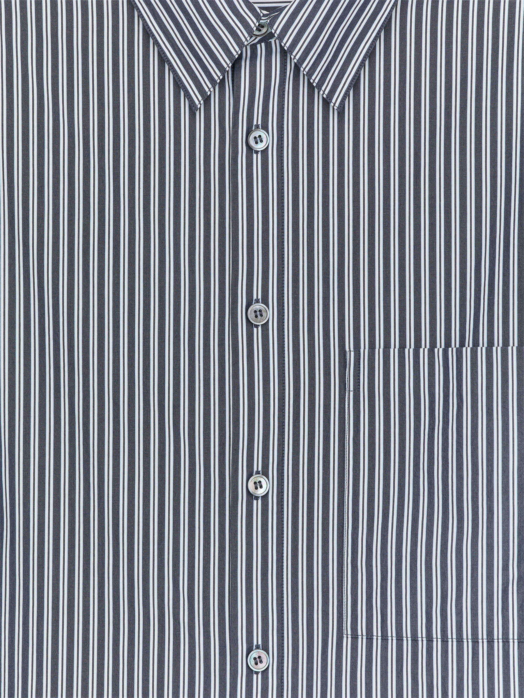 Chemise oversize en popeline - Bleu/Rayé - Oversized - Homme - StillMedia/DescriptiveDetail - 1