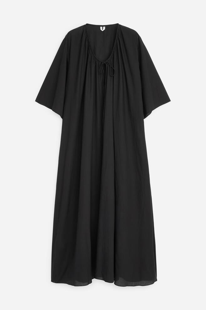 Strandkleid aus Lyocell-Mischung - Schwarz/Blau - 1