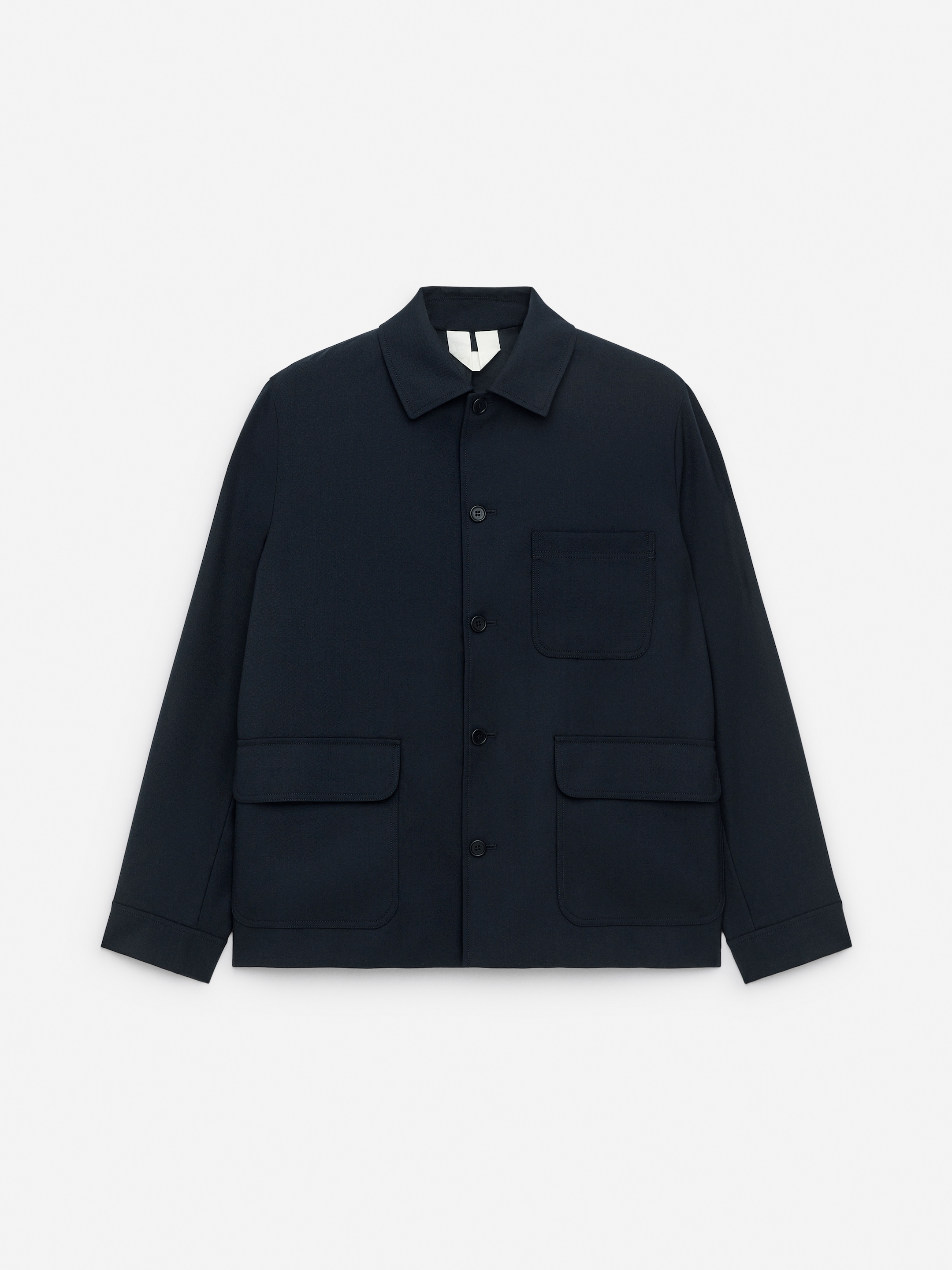 Agrandir l'image: Veste en tissu natté en laine mélangée - Bleu foncé - HOMME | H&M FR 6