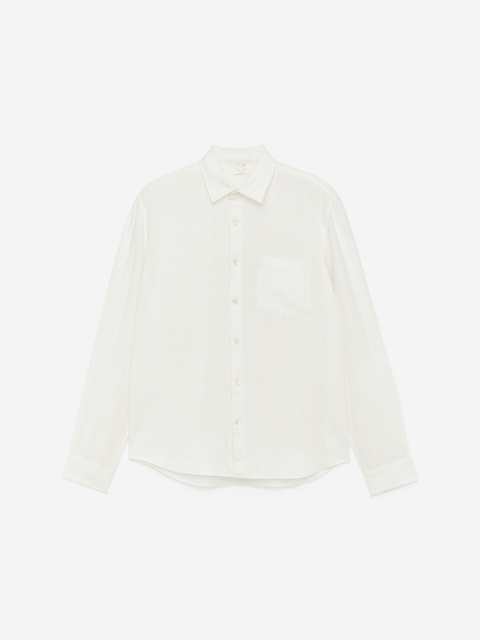 Regular-Fit Linen Shirt - White/Beige/Dark Blue/Dusty Green/Dark Green