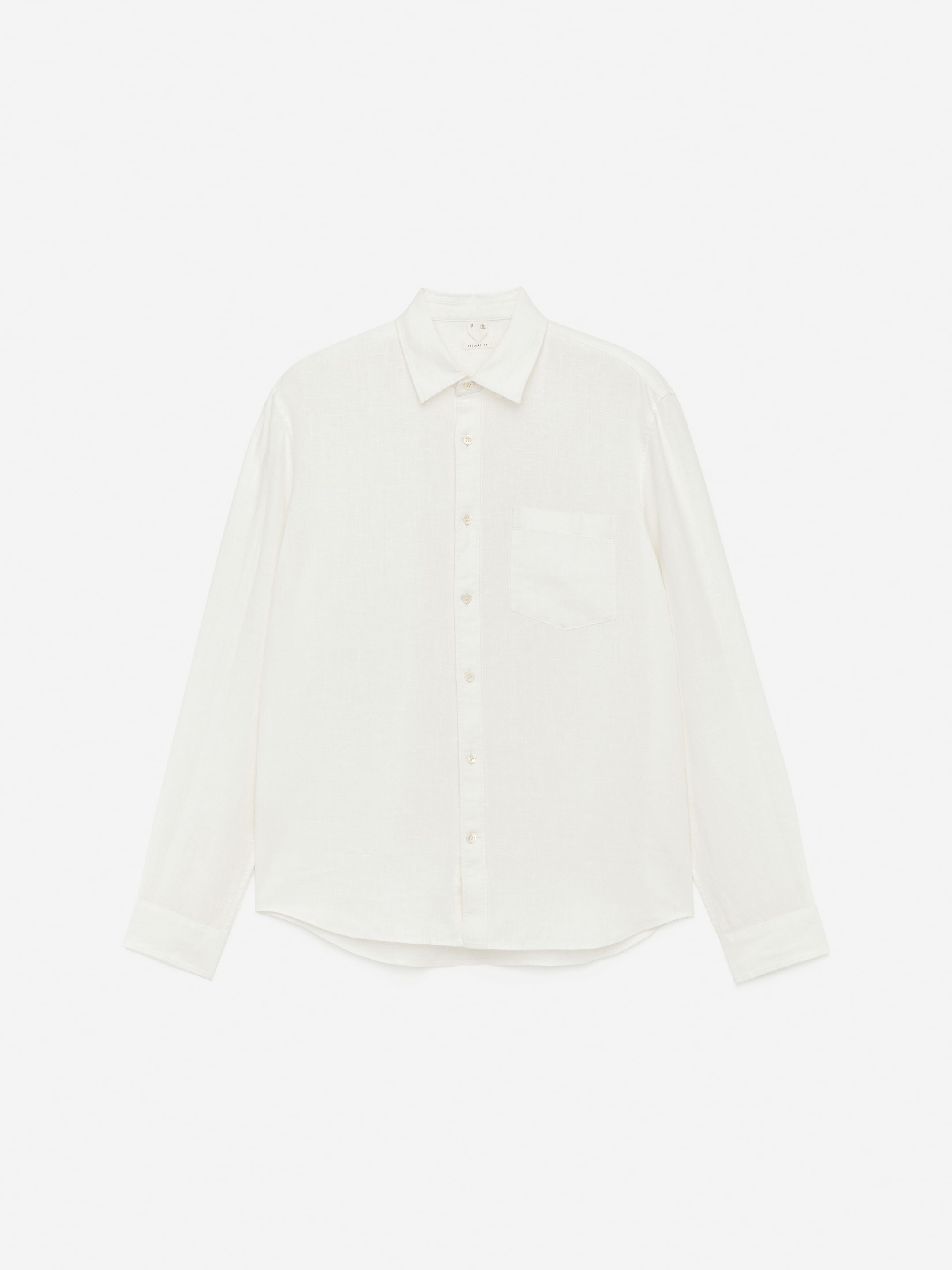Visualizza immagine più grande: Camicia in lino dalla vestibilità regolare - Bianco - UOMO | H&M IT 1