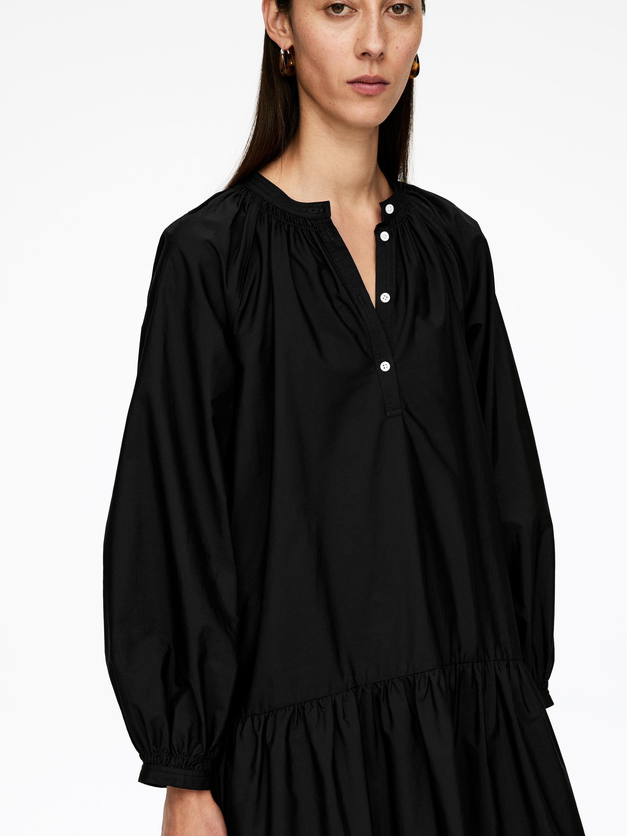 Ver imagen más grande: Vestido midi de algodón - Negro - MUJER | H&M ES 2