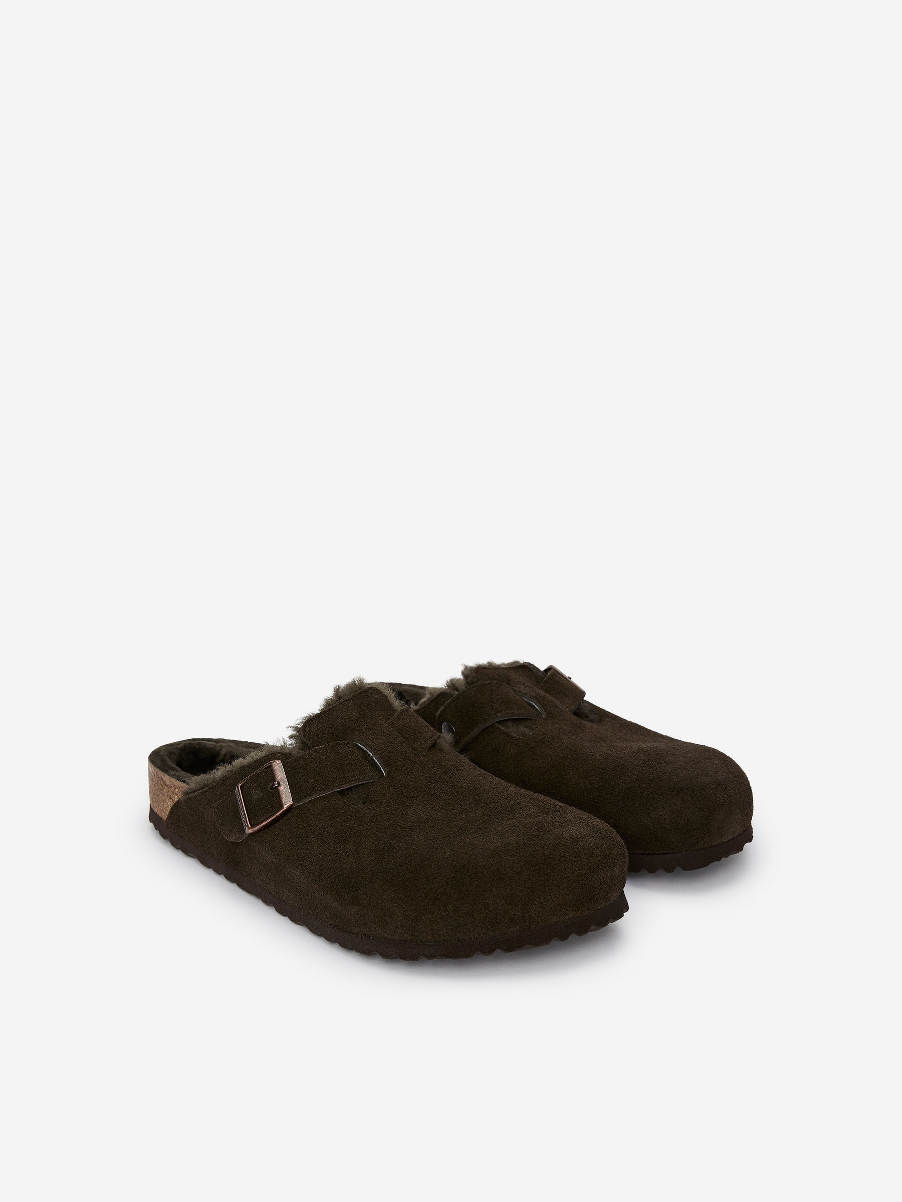 Birkenstock Boston Shearling Sandals - Grey - Men - StillMedia/DescriptiveStillLife - 2