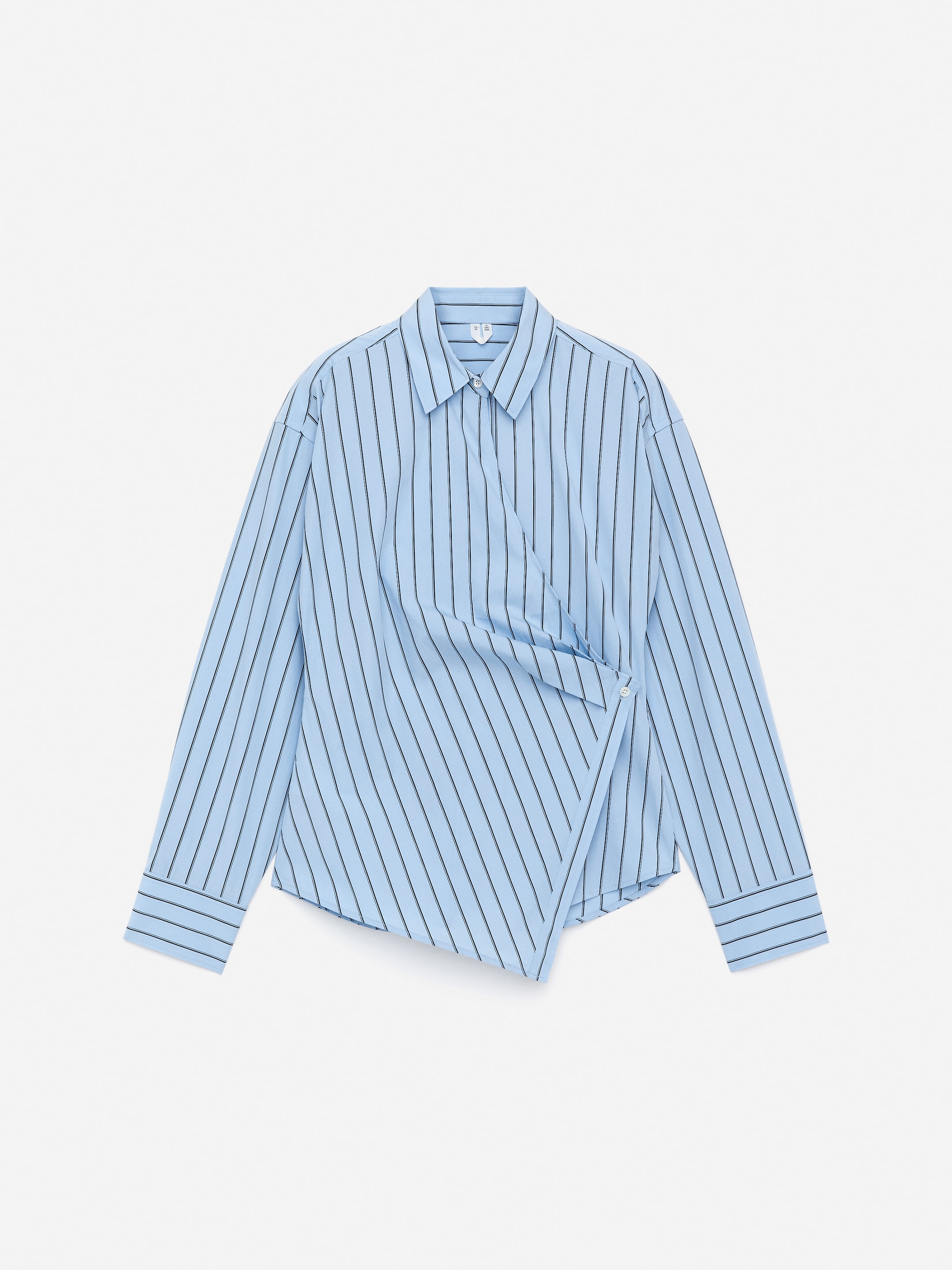 Wrap Shirt - Blue/Striped - Slim fit - Women - StillMedia/DescriptiveStillLife - 1