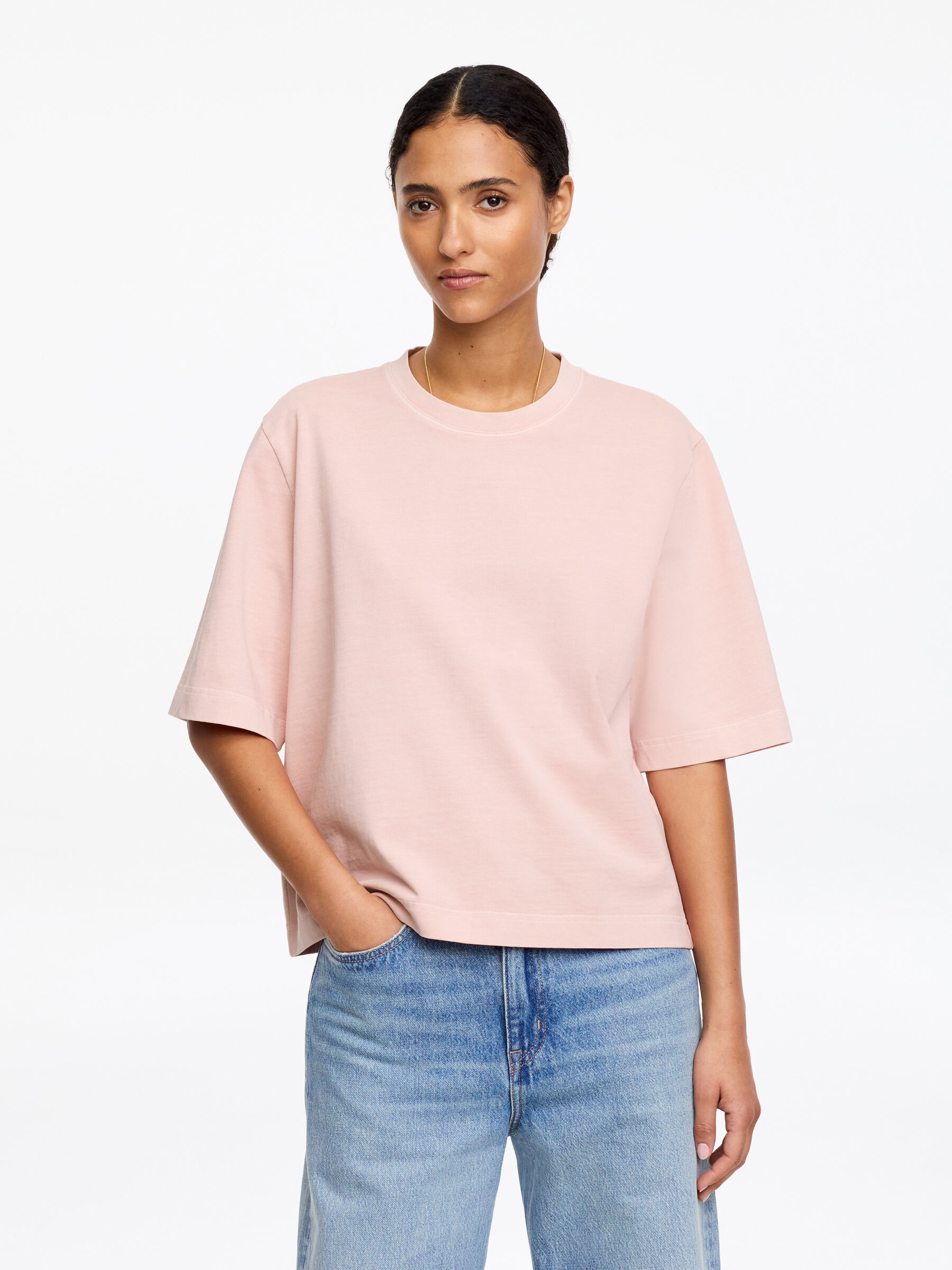 ALBA Boxy T-Shirt-#D6B8B9-18469