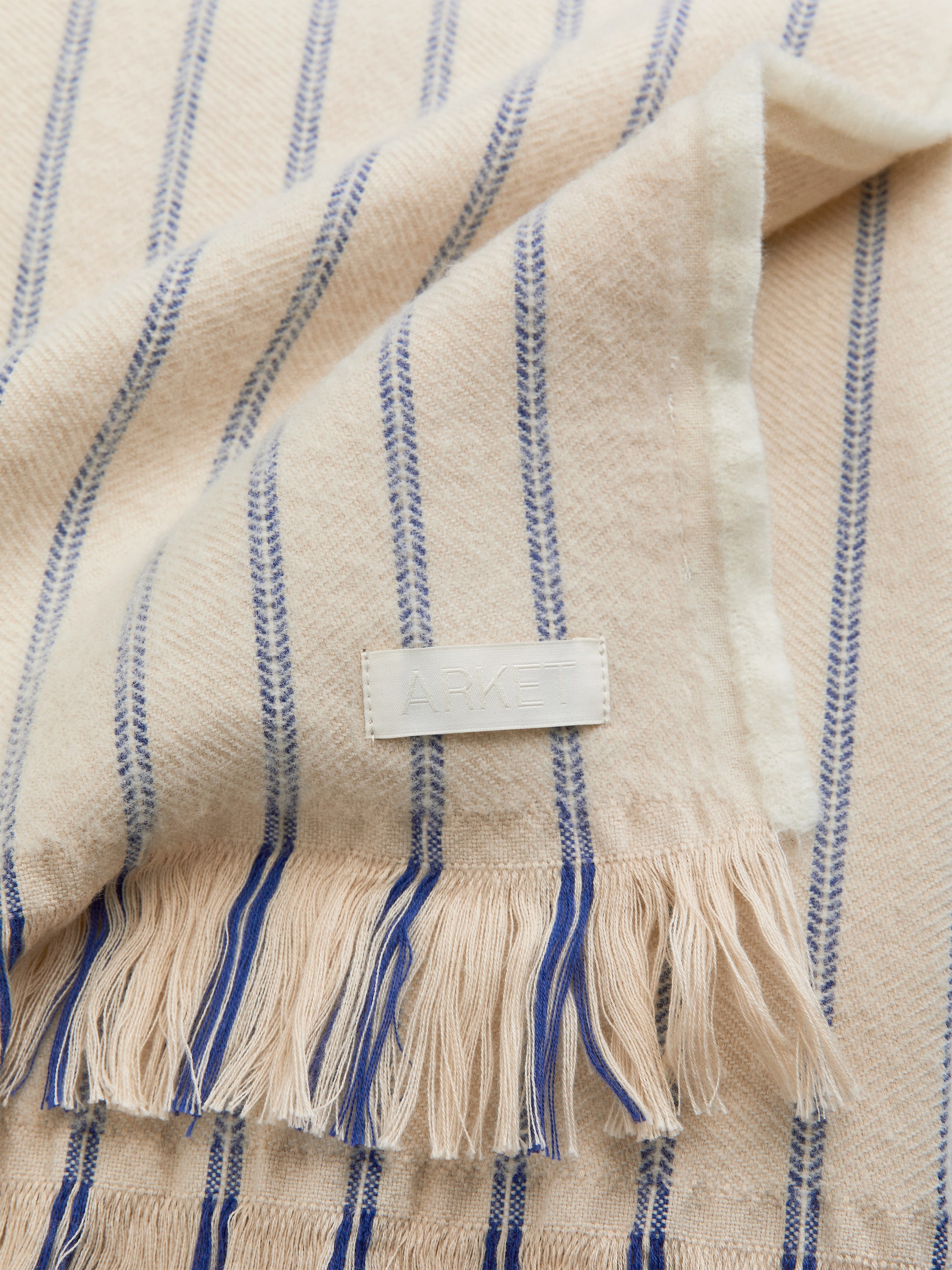 Näytä suurempi kuva: Villa-puuvillahuopa - Beige - Home All | H&M FI 3