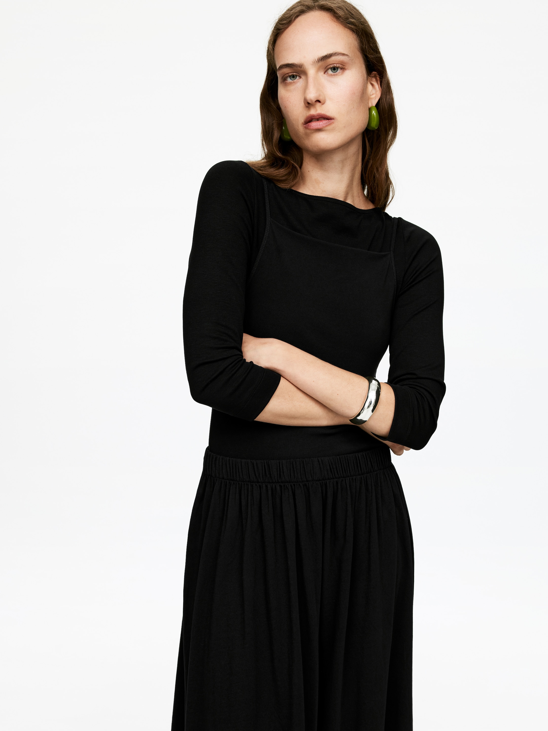 Grösseres Bild ansehen: Baumwollrock - Schwarz - DAMEN | H&M CH 2