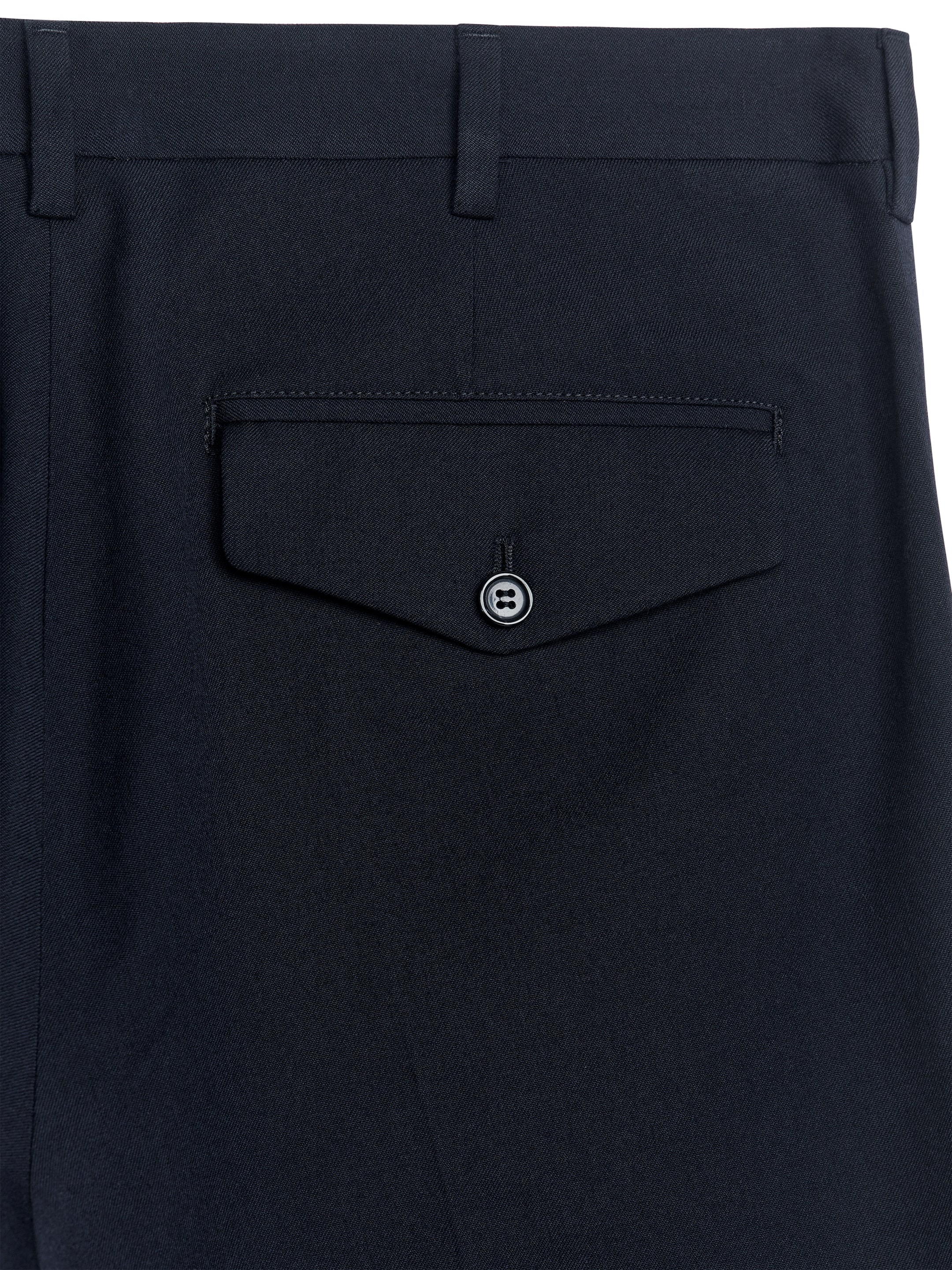 Raka kostymbyxor i ull - Mörkblå - Regular fit - Men - StillMedia/DescriptiveDetail - 2