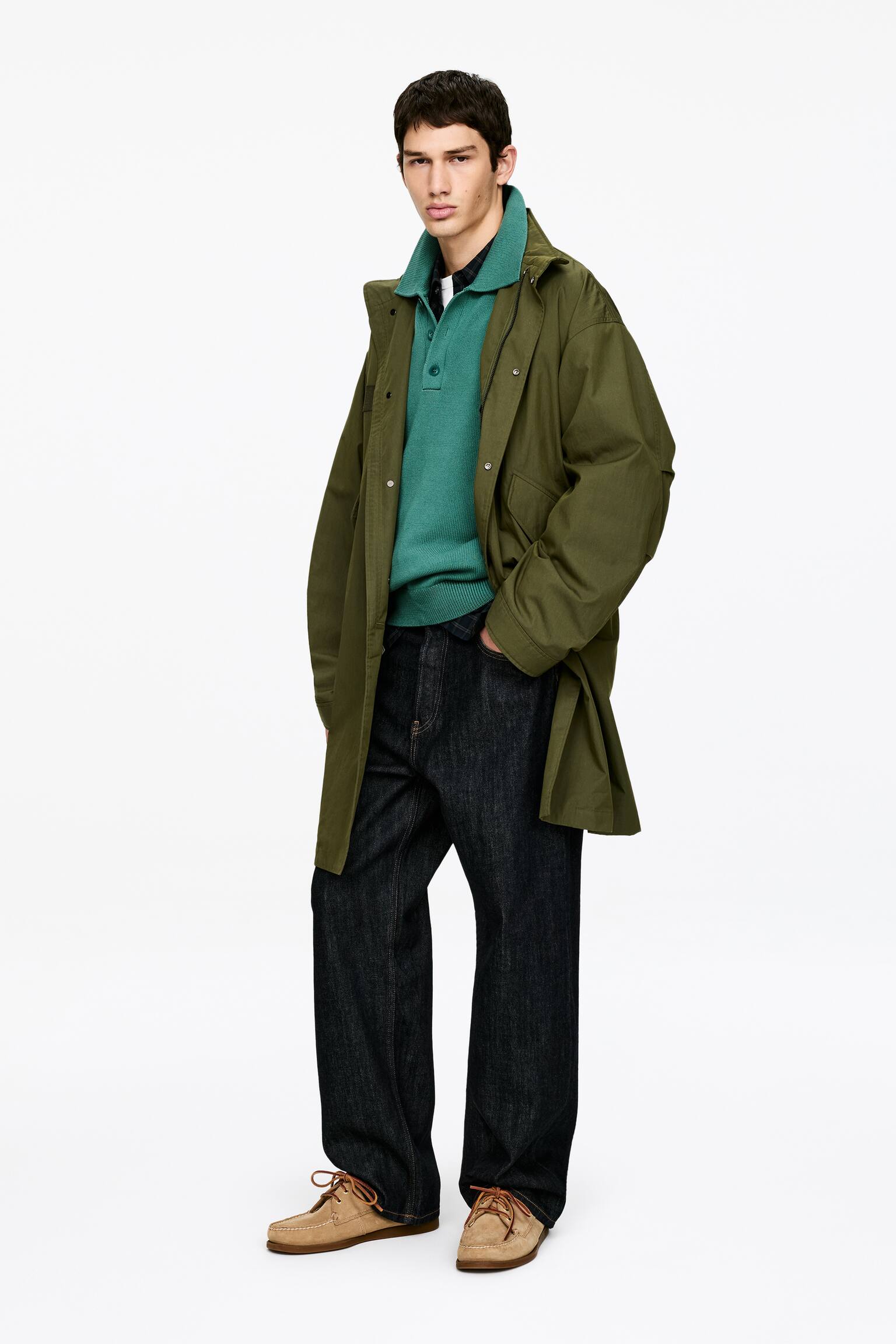 Poloshirt aus Baumwolle und Lyocell - Grün - 3