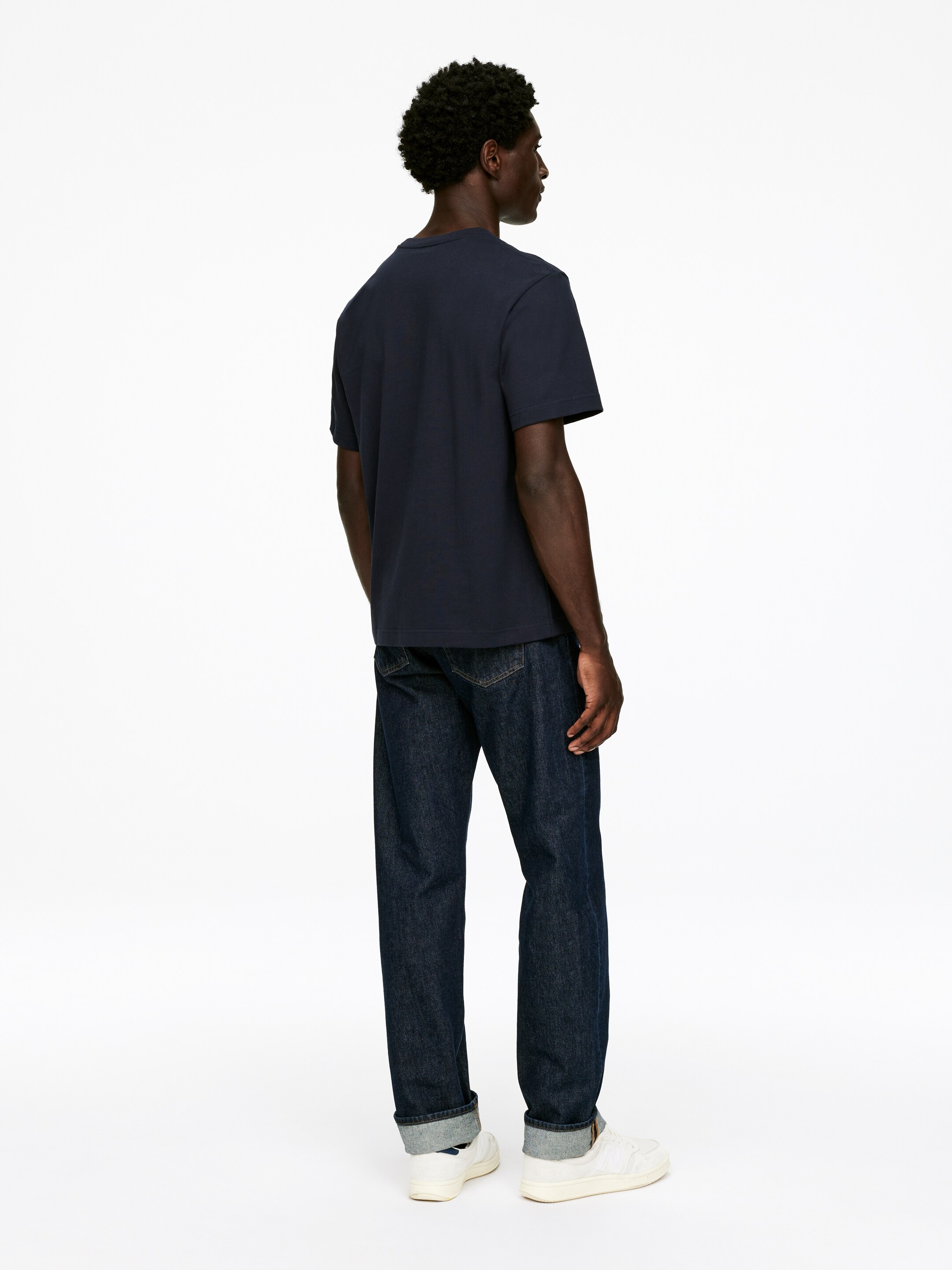 Agrandir l'image: T-shirt décontracté 220 GSM - Bleu foncé - HOMME | H&M FR 2