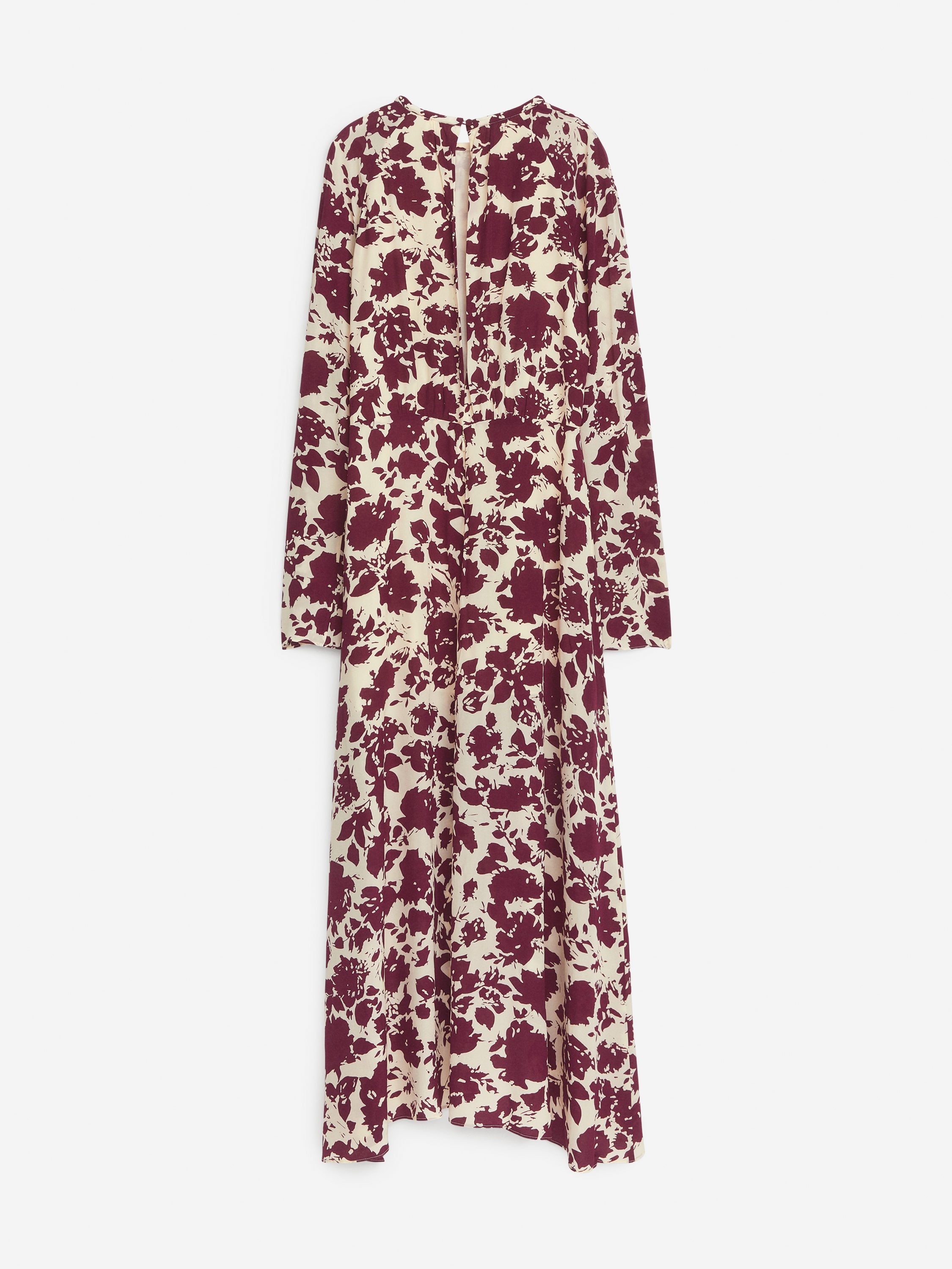 Maxi Dress - Off White/Burgundy - Regular fit - Women - StillMedia/DescriptiveStillLife - 1