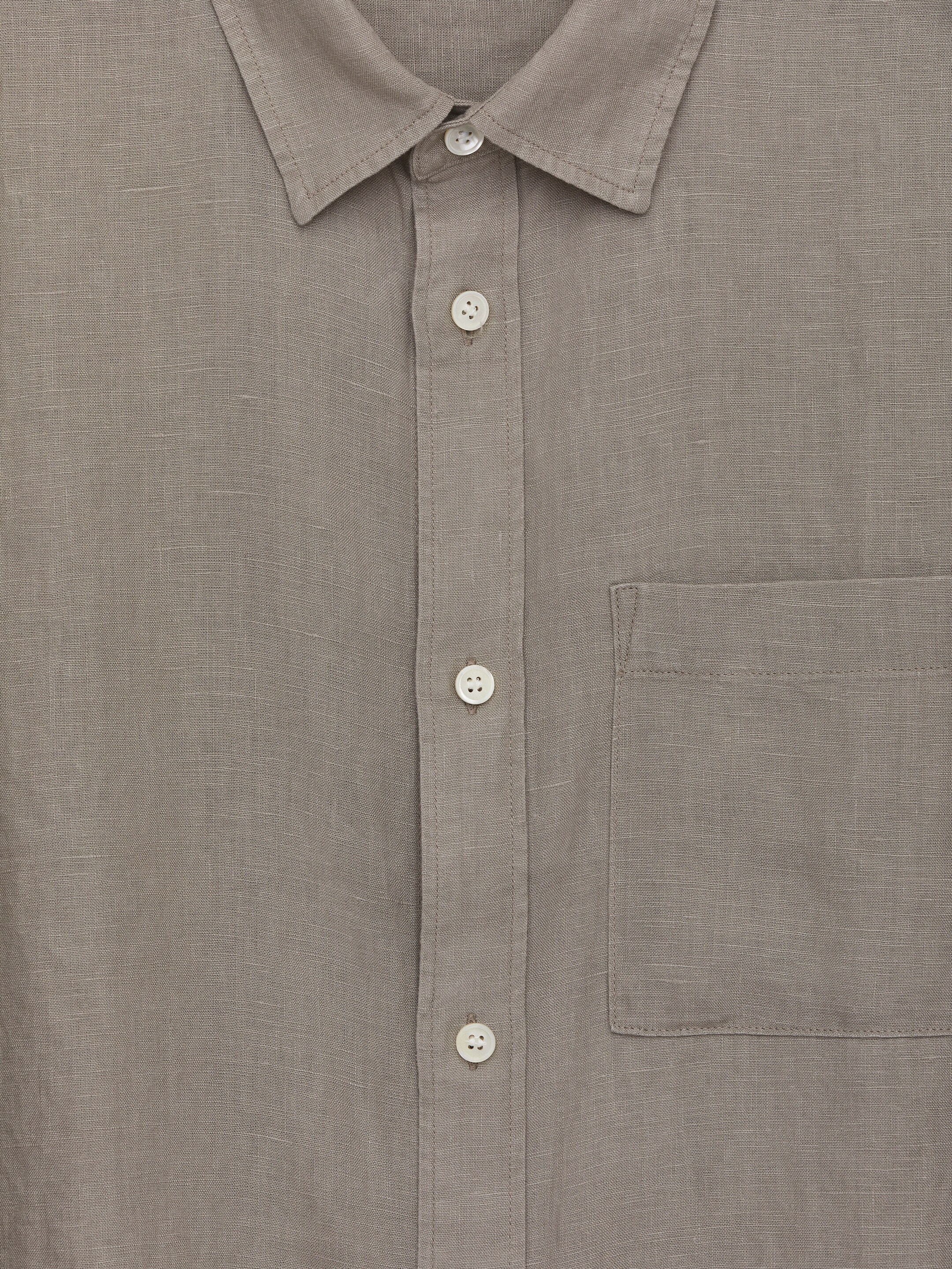 Visualizza immagine più grande: Camicia in lino dalla vestibilità rilassata - Grigio - UOMO | H&M IT 2