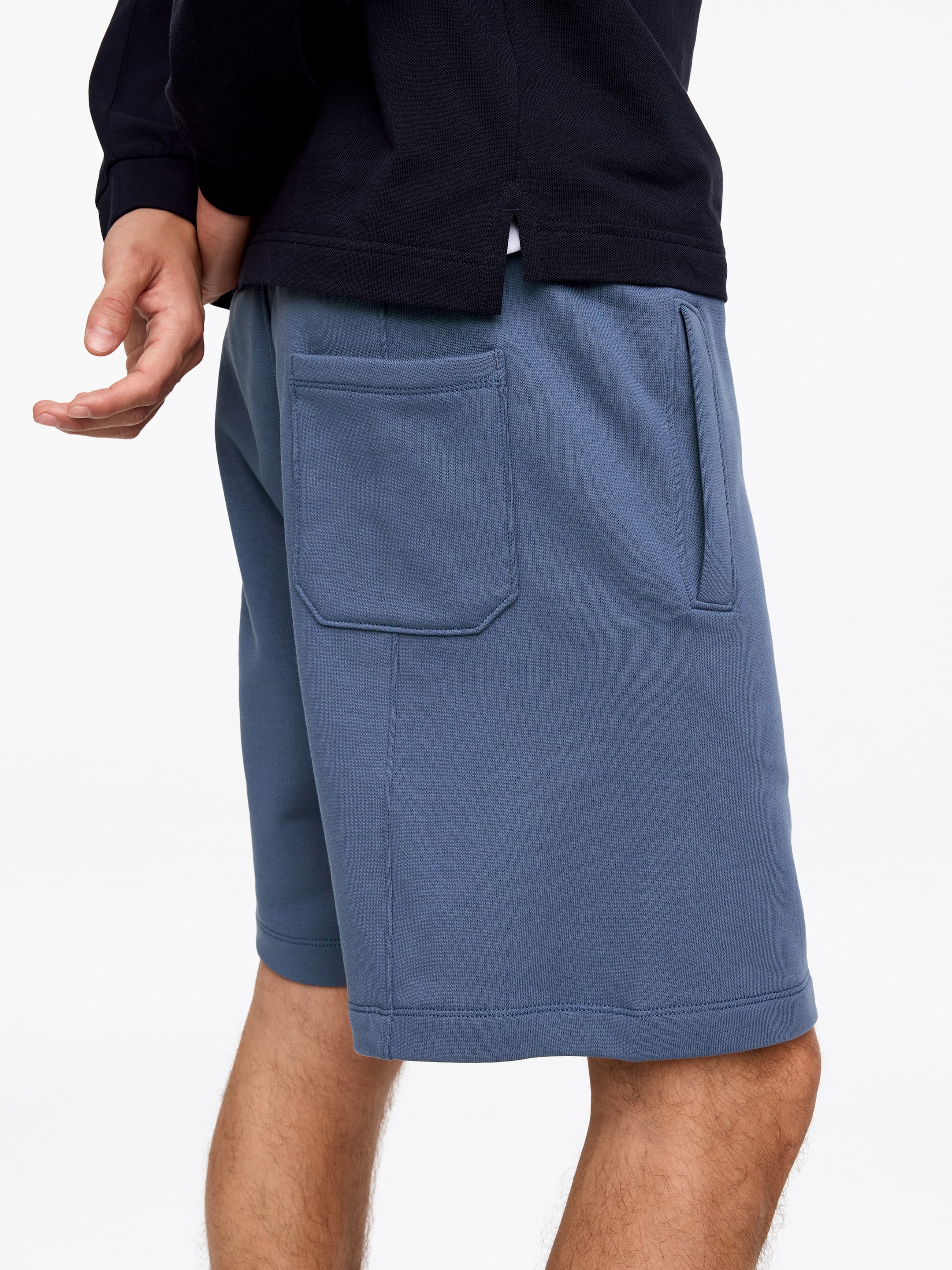 Jersey Shorts - Dusty Blue - Relaxed fit - Men - StillMedia/Lookbook - 2
