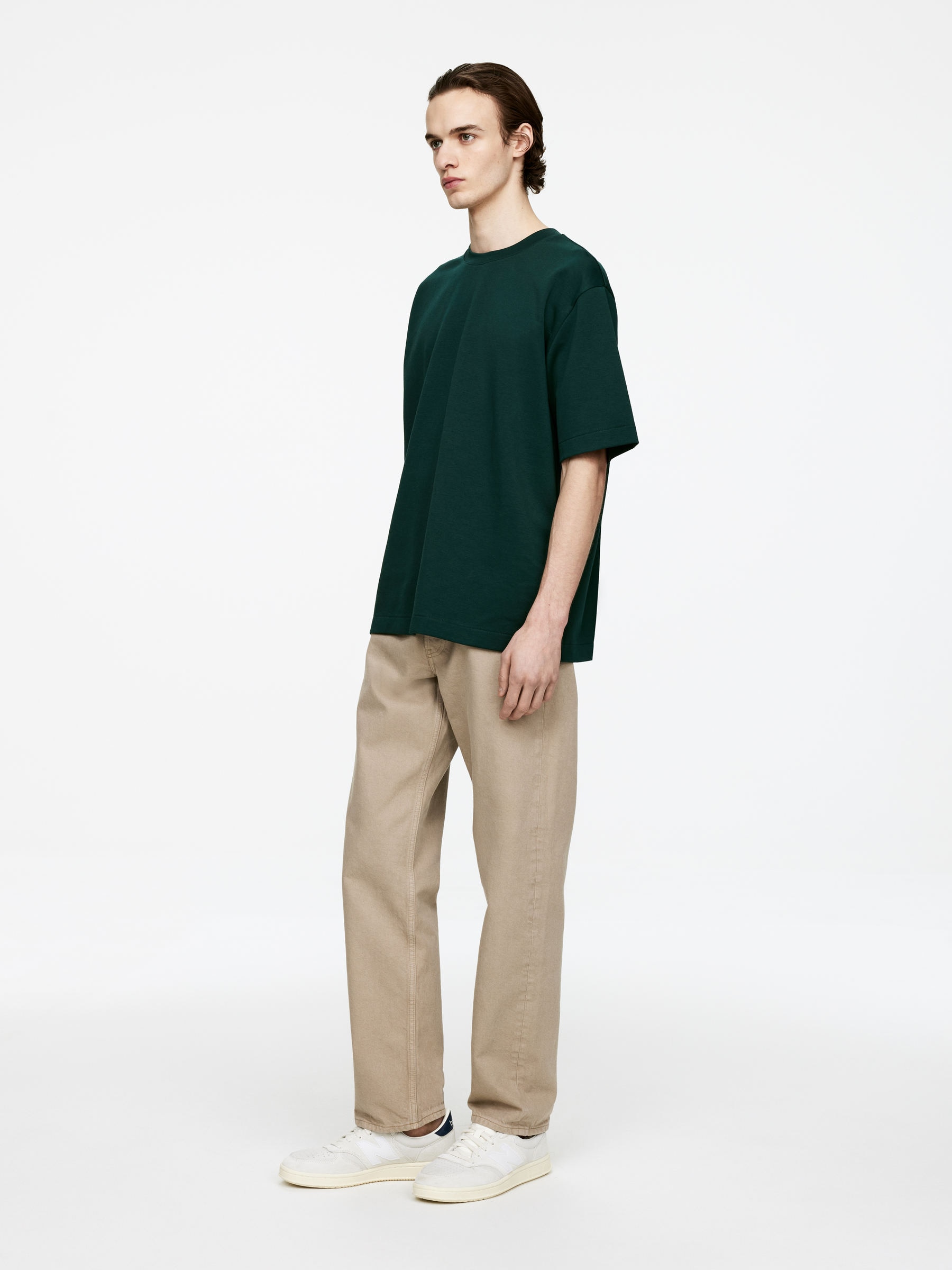 Interlock T-shirt - Dark Green - Loose fit - Men - StillMedia/Lookbook - 5