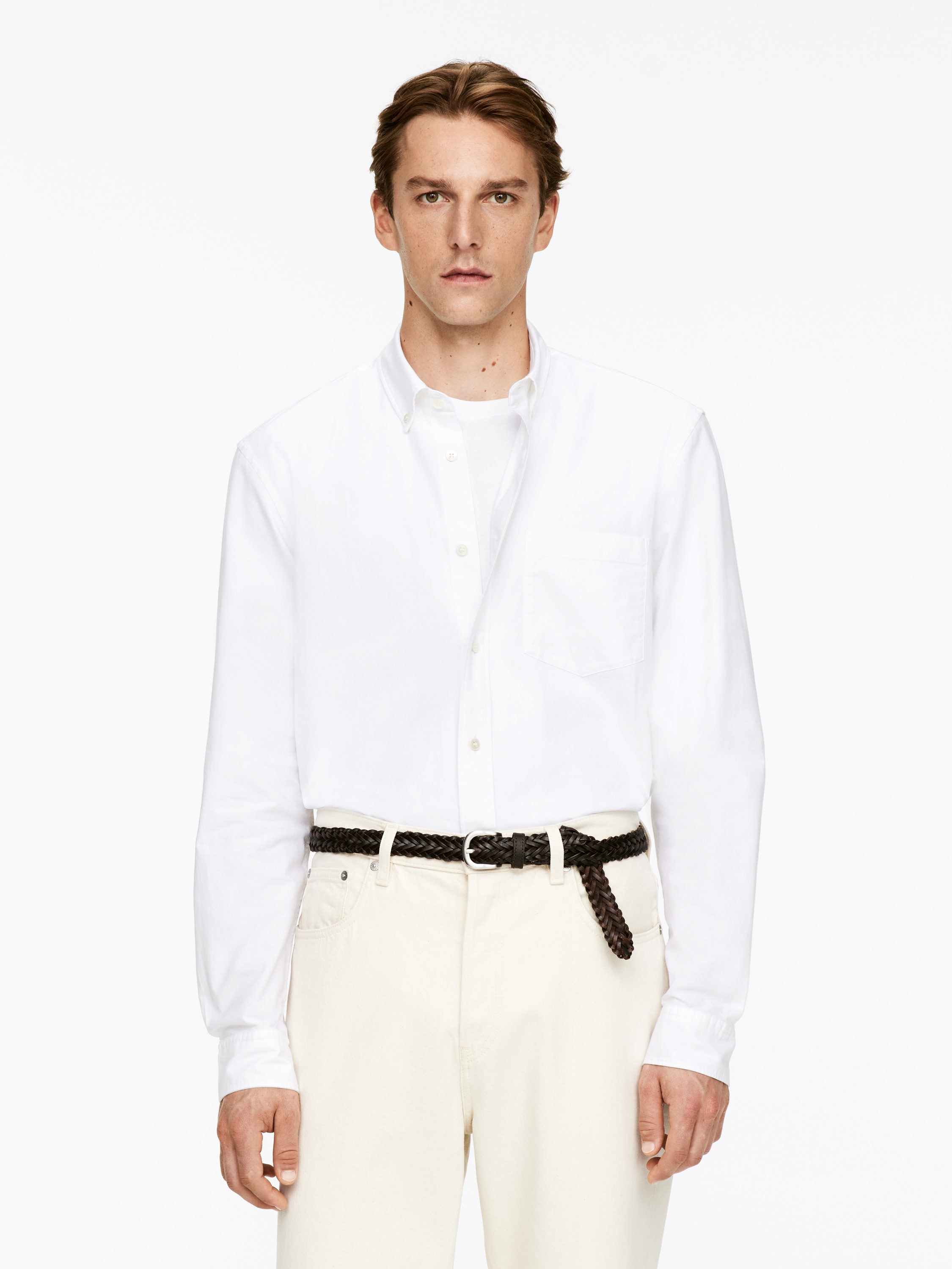 Chemise Oxford - Blanc - Homme - StillMedia/Lookbook - 39