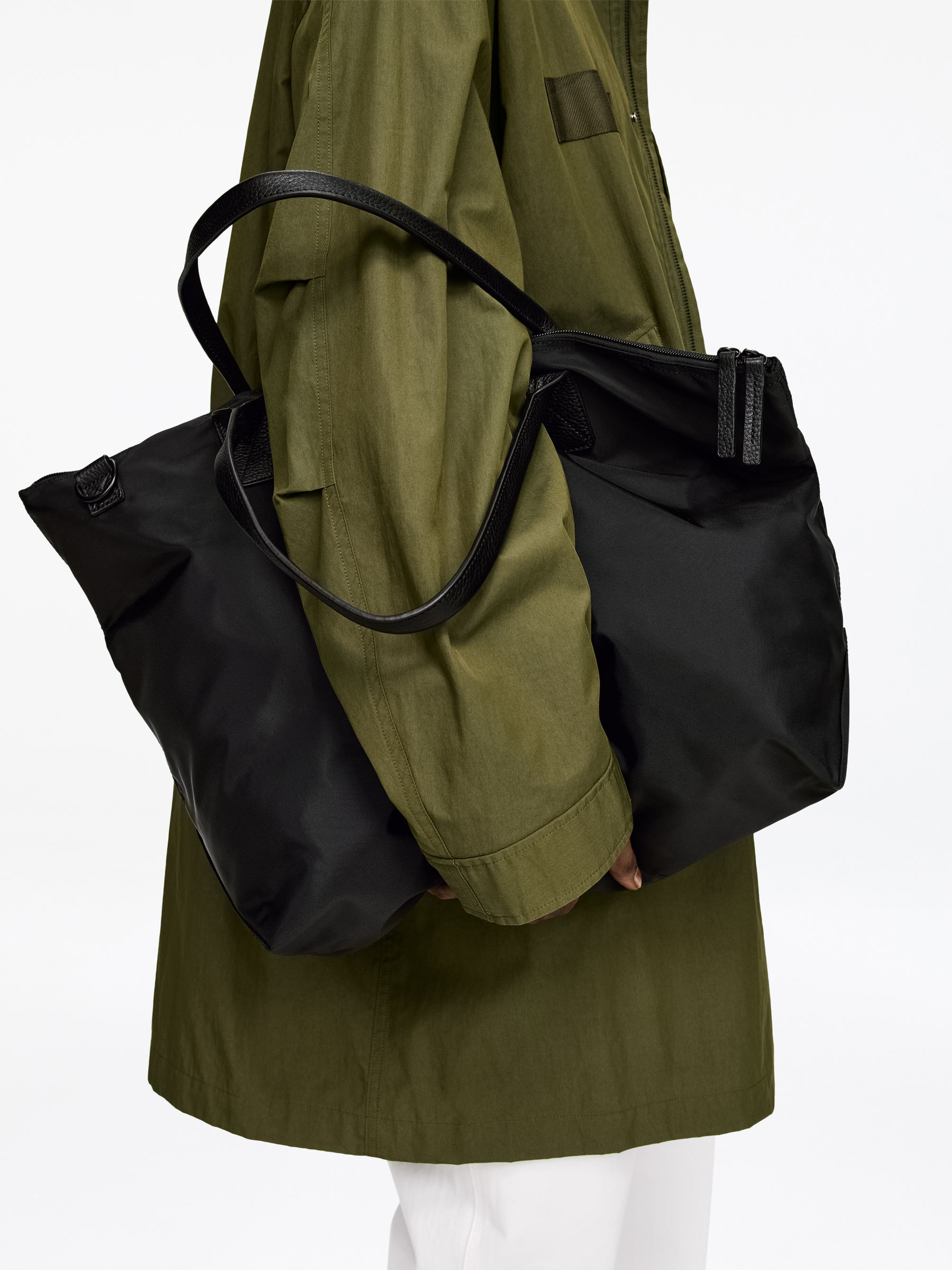 36-Stunden-Tragetasche mit Lederdetails - Schwarz - Travel - StillMedia/Lookbook - 8