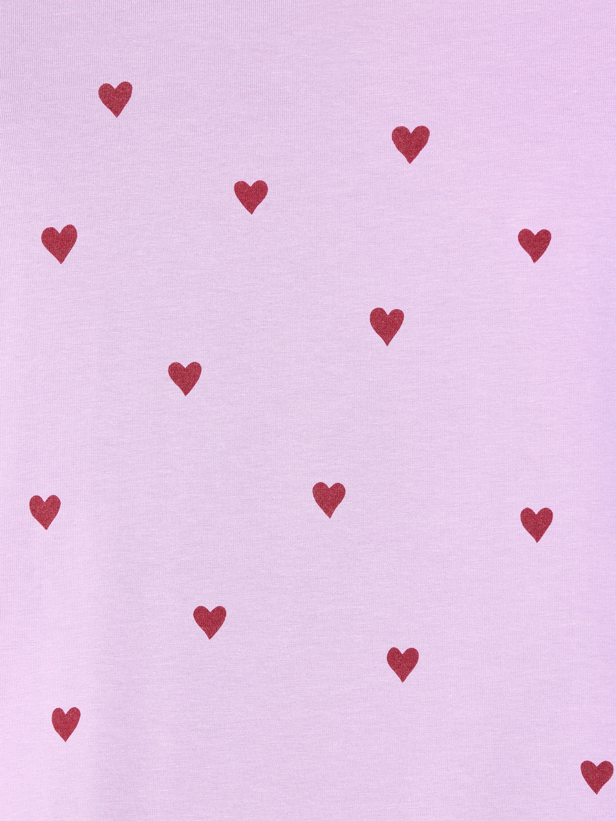 Jersey Pyjama Set - Lilac/Hearts - Regular fit - children - StillMedia/DescriptiveDetail - 1