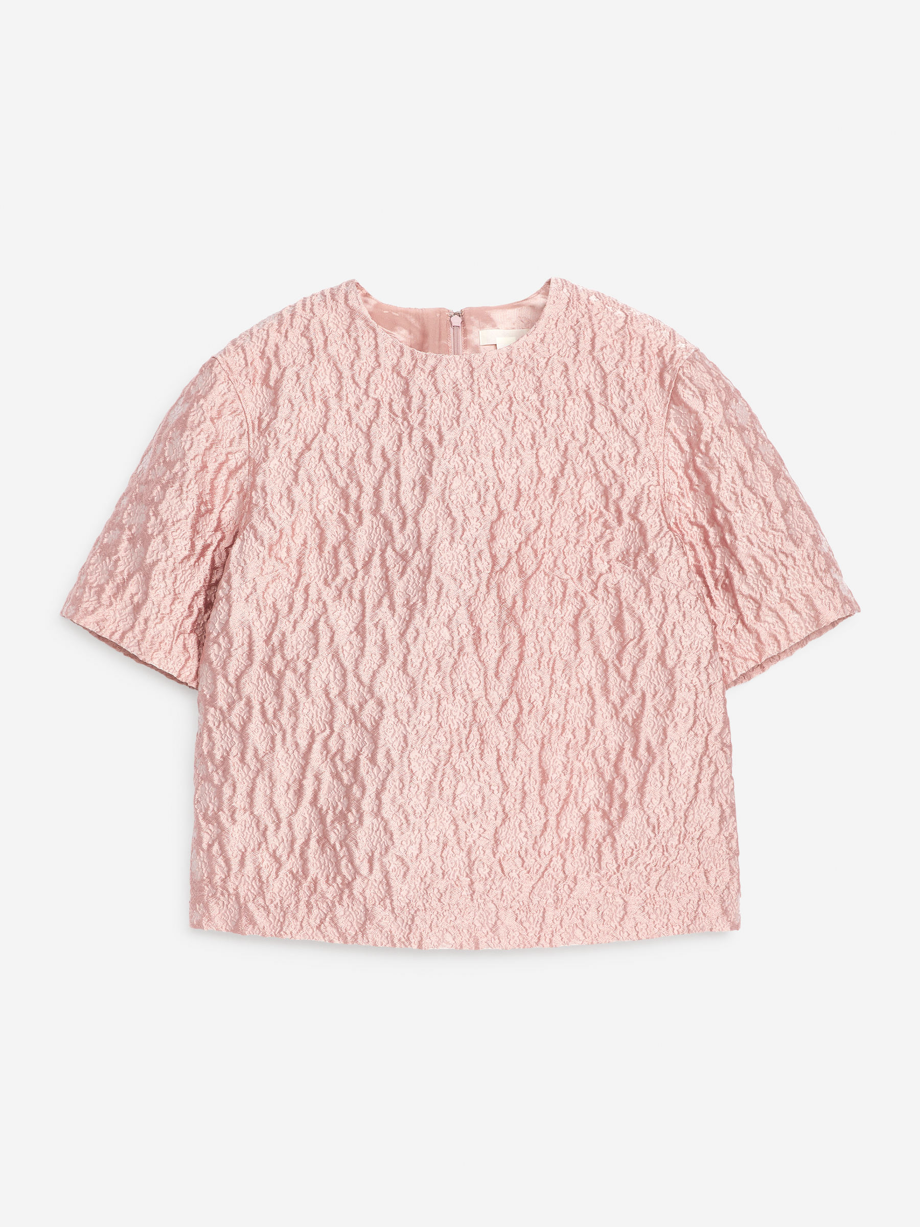 Brokatowy top-Różowy-13289