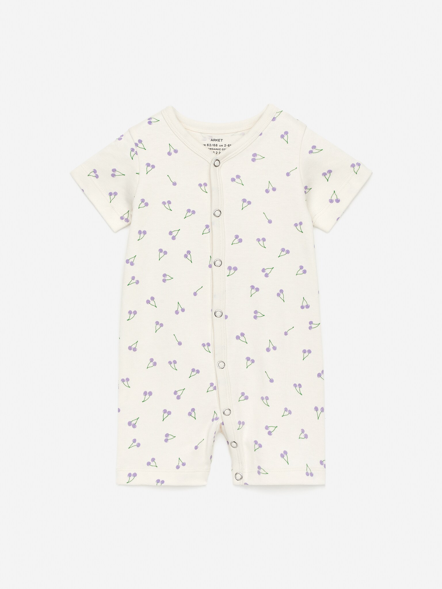 Pyjama tout-en-un - Blanc cassé/Cerises lilas - 1