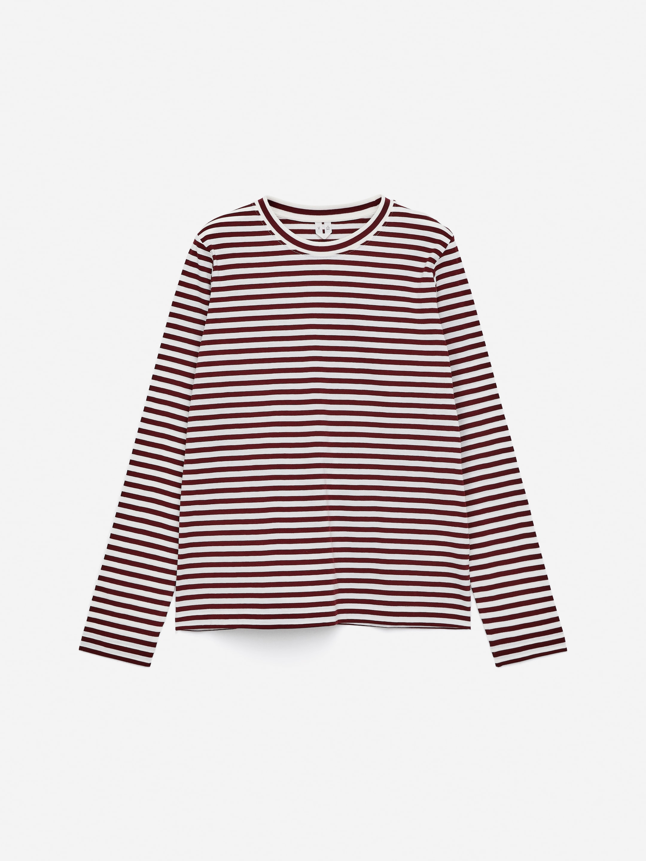 Signature Long-Sleeve T-Shirt - Off White/Rust - Regular fit - Women - StillMedia/DescriptiveStillLife - 1