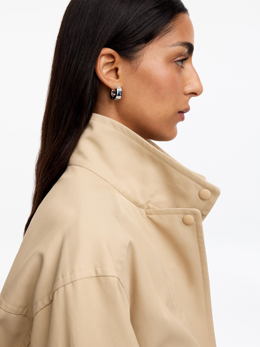 ARKET Women's  Hoop Earrings Silver-Coloured,  