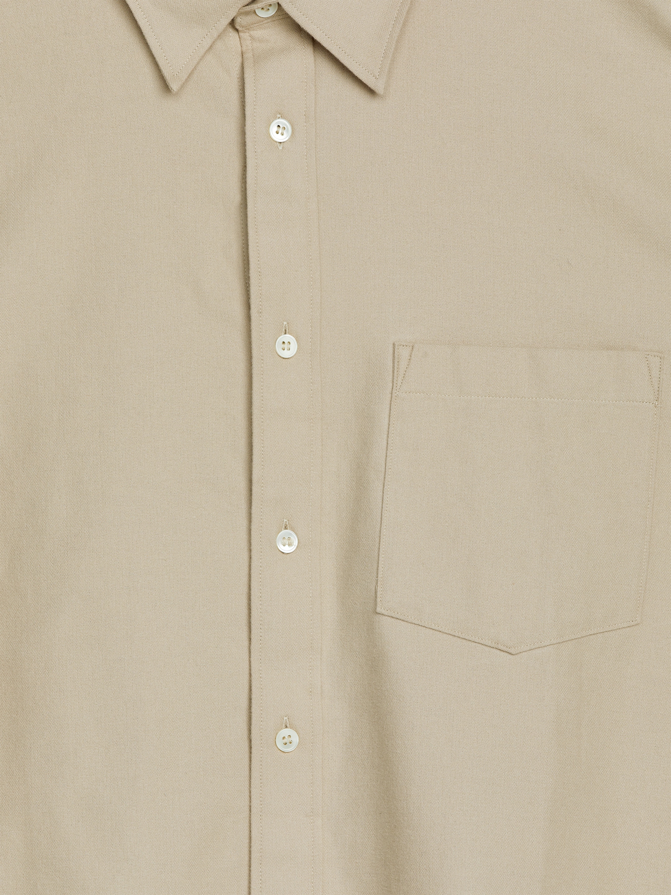 Relaxed Flannel Shirt - Beige - Relaxed fit - Men - StillMedia/DescriptiveDetail - 1