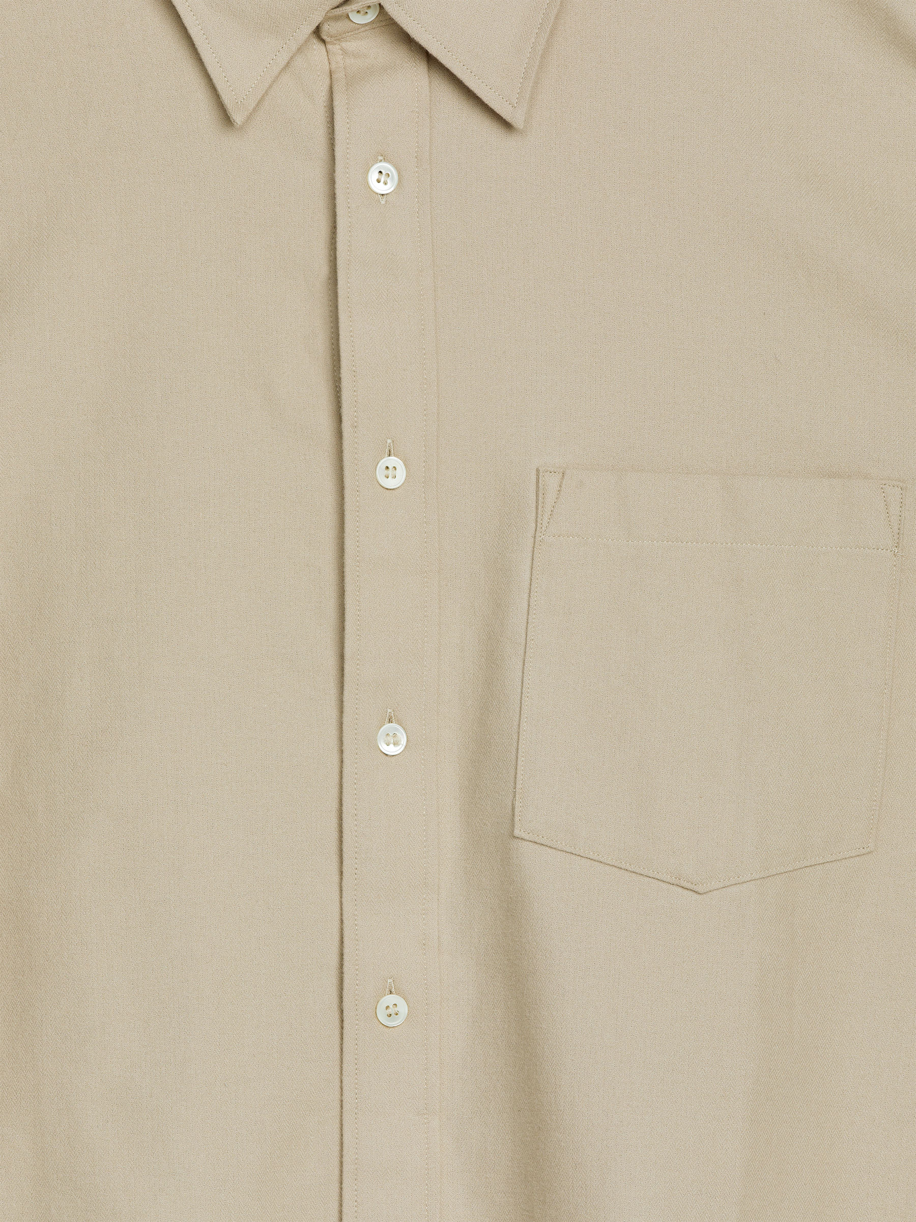 Camisa de franela informal - Beige - Corte relajado - Men - StillMedia/DescriptiveDetail - 1