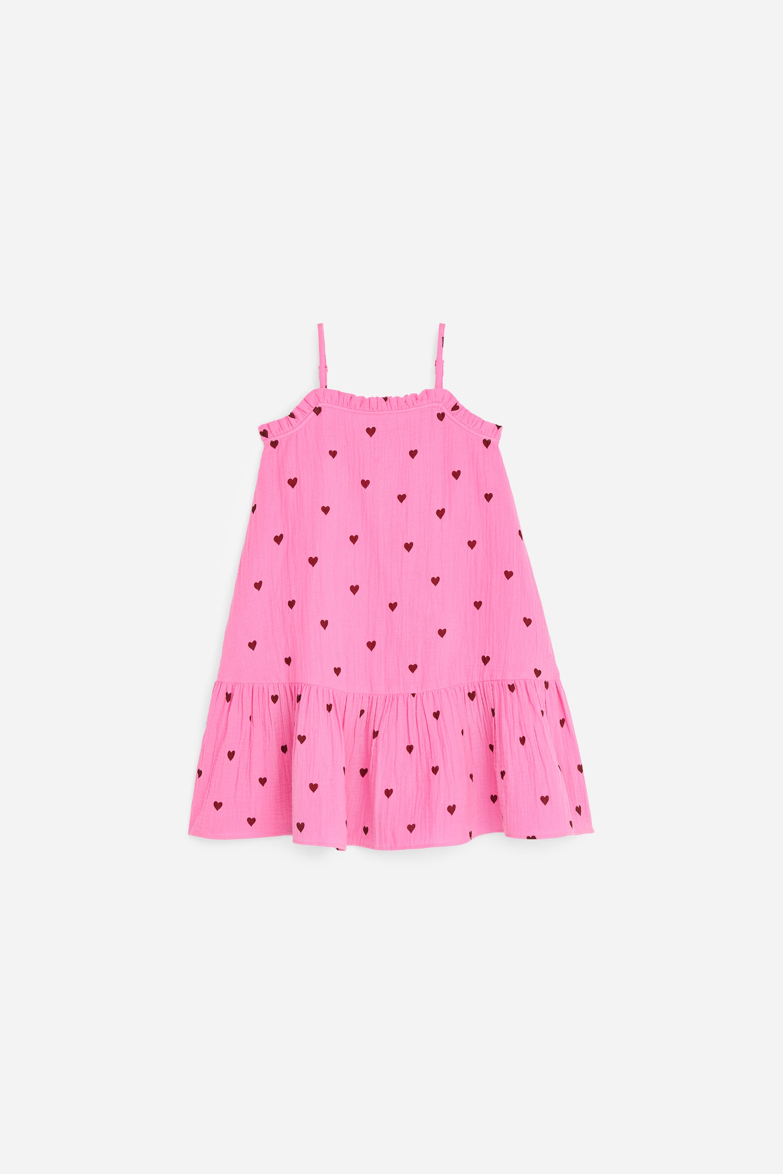 Rochie Din Muselină De Bumbac - Roz/Maro/Albastru Intens - 1