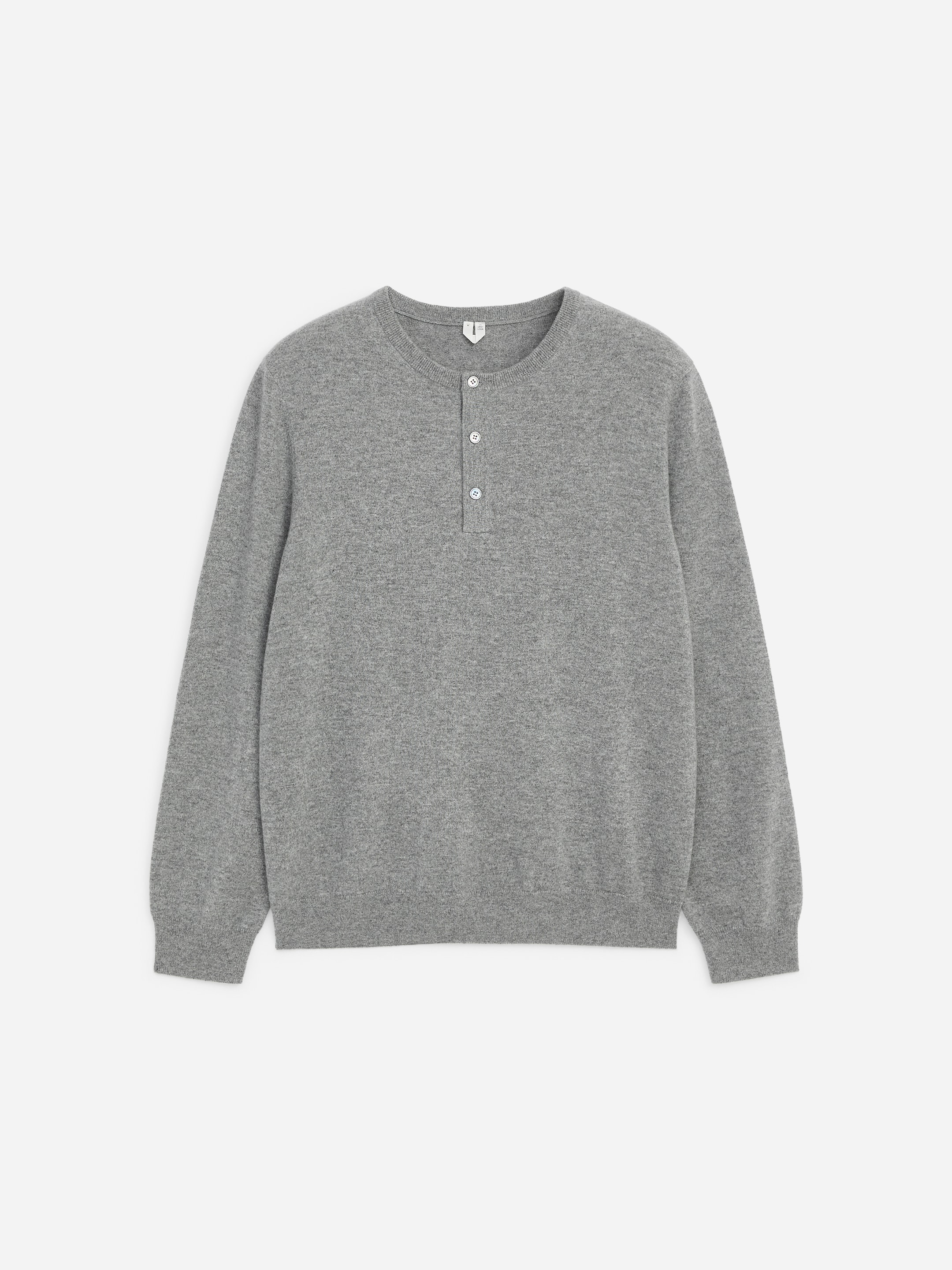 Camiseta Henley de cachemir - Gris - Corte estándar - men - StillMedia/DescriptiveStillLife - 1