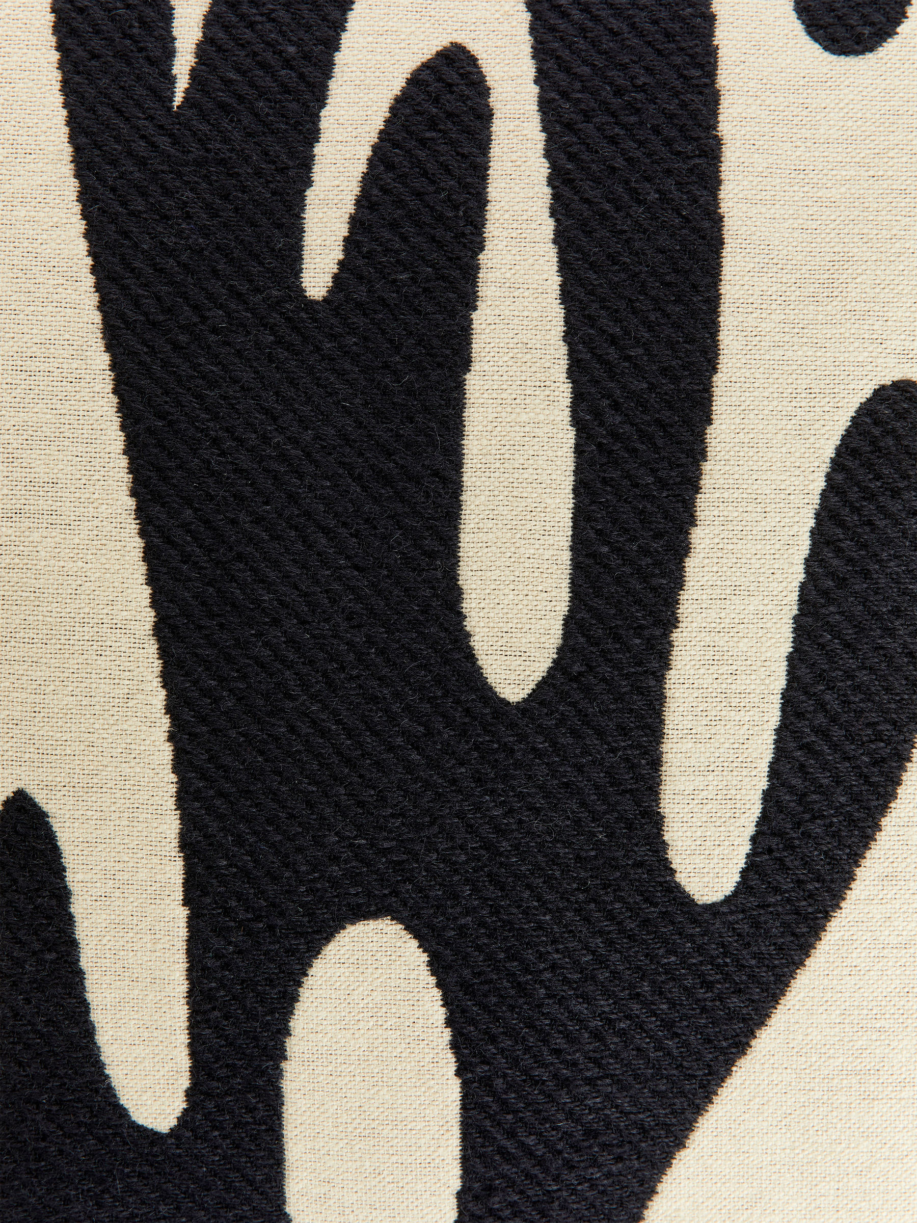 Kopfkissenbezug aus Baumwolle und Wolle 50 x 50 cm - Dunkelblau/Beige - Haushaltswaren - StillMedia/DescriptiveDetail - 3