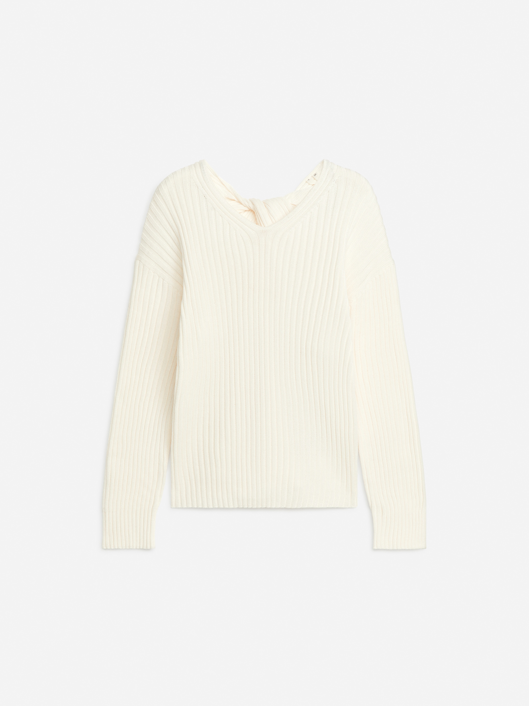 Agrandir l'image: Pull en coton torsadé - Blanc - FEMME | H&M CH 1