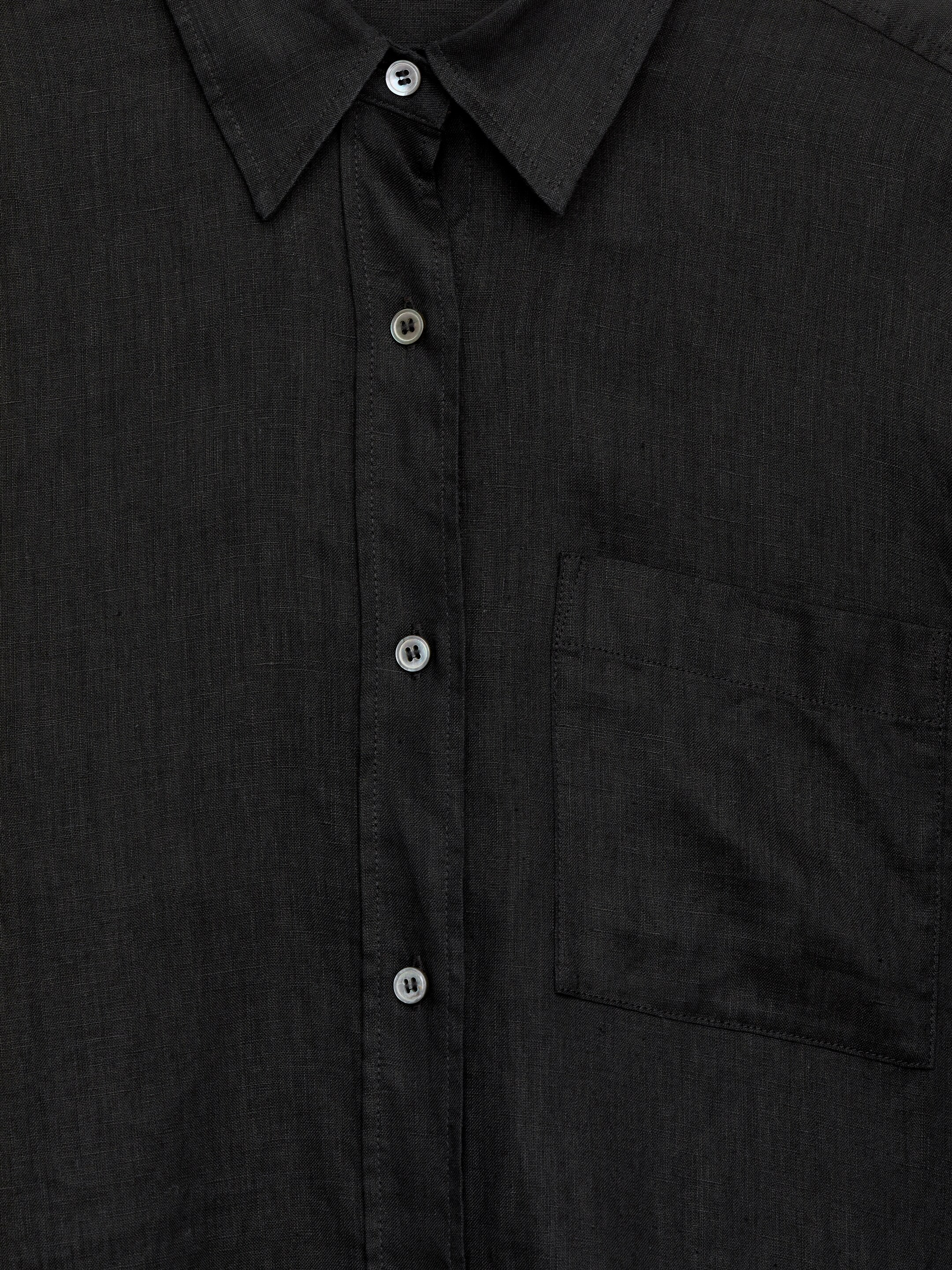 Zobrazit větší obrázek: Lněná košile - Black - ŽENY | H&M CZ 6