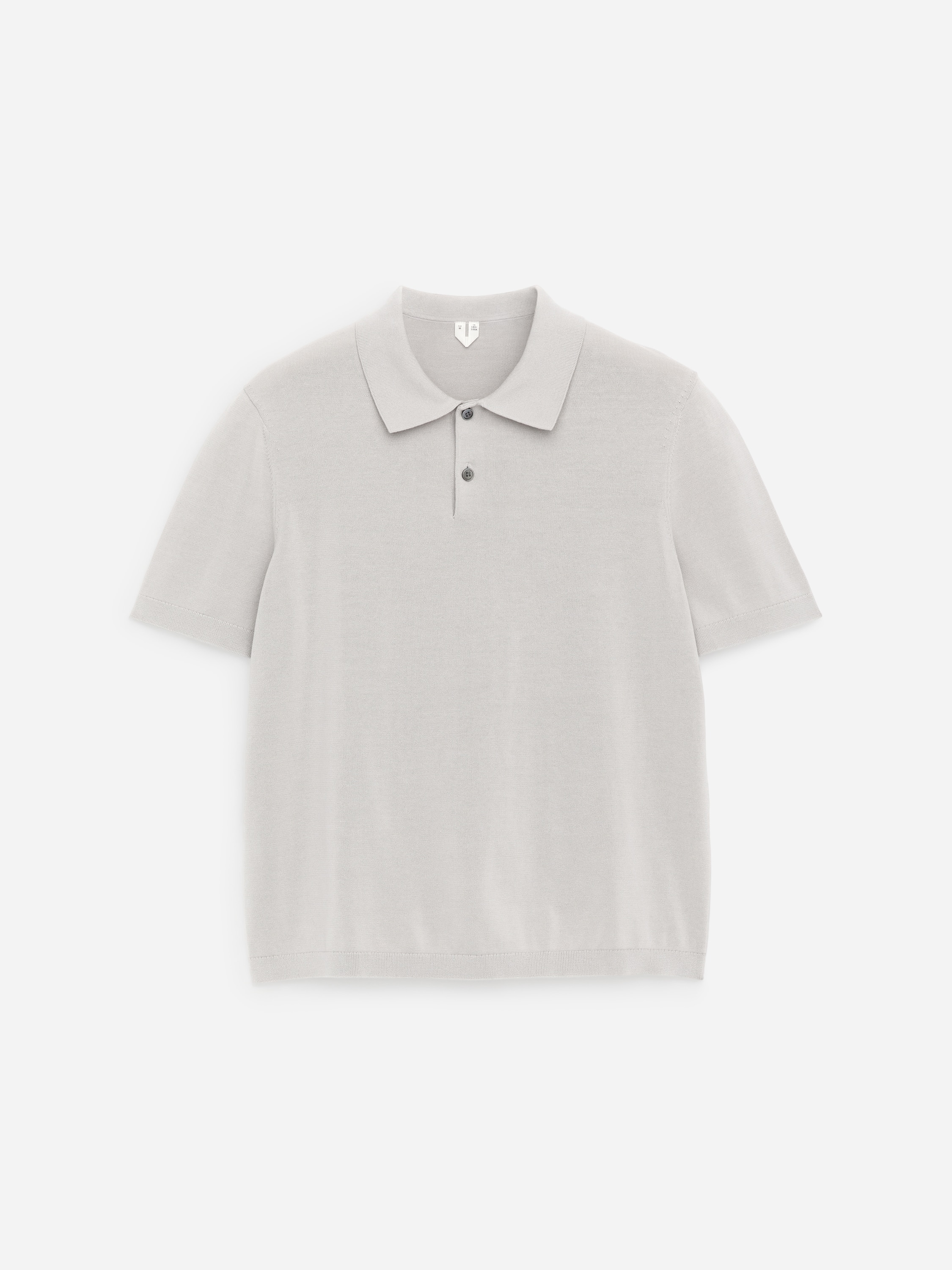 Jemně pletené polo tričko - Mole/Tmavě modrá