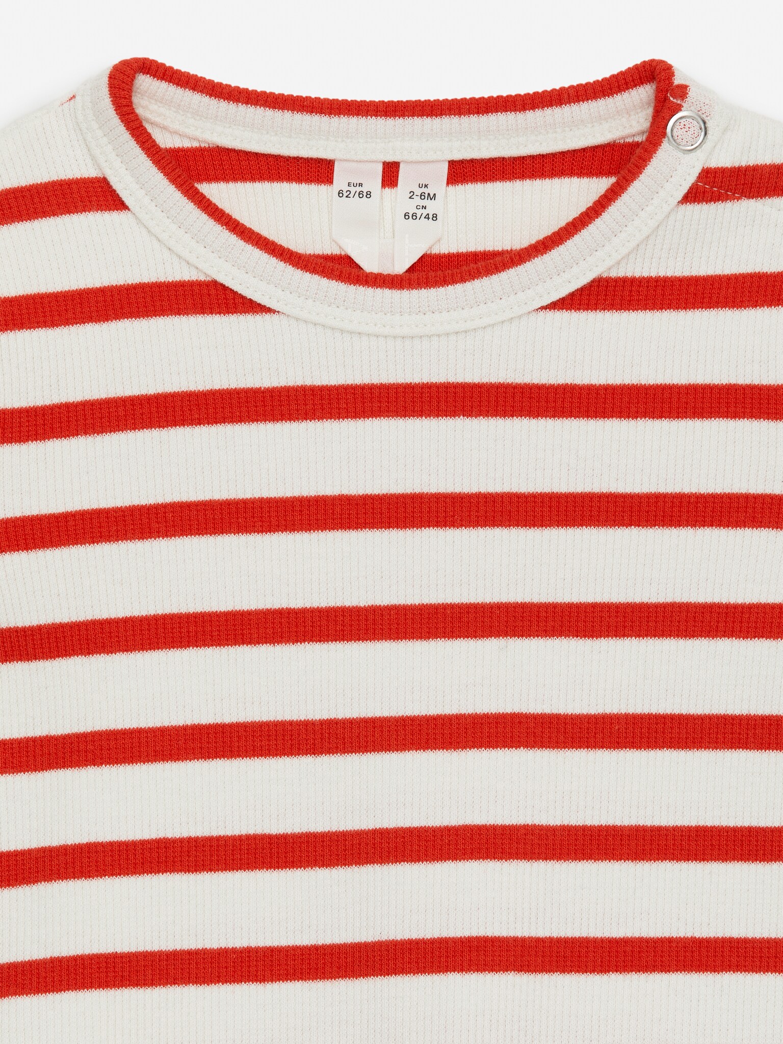 Gerippter Langarmbody - Rot/Cremeweiß/Beige/Schwarz/Dunkelgrün - 3