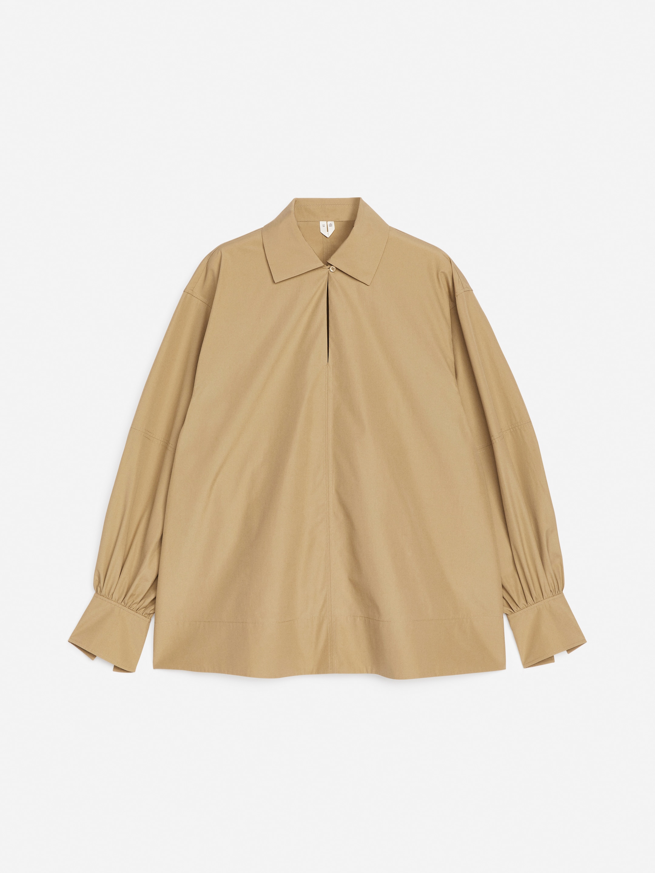 Ingrandisci l'immagine: Puff-Sleeve Blouse - Beige - DONNA | H&M CH 1