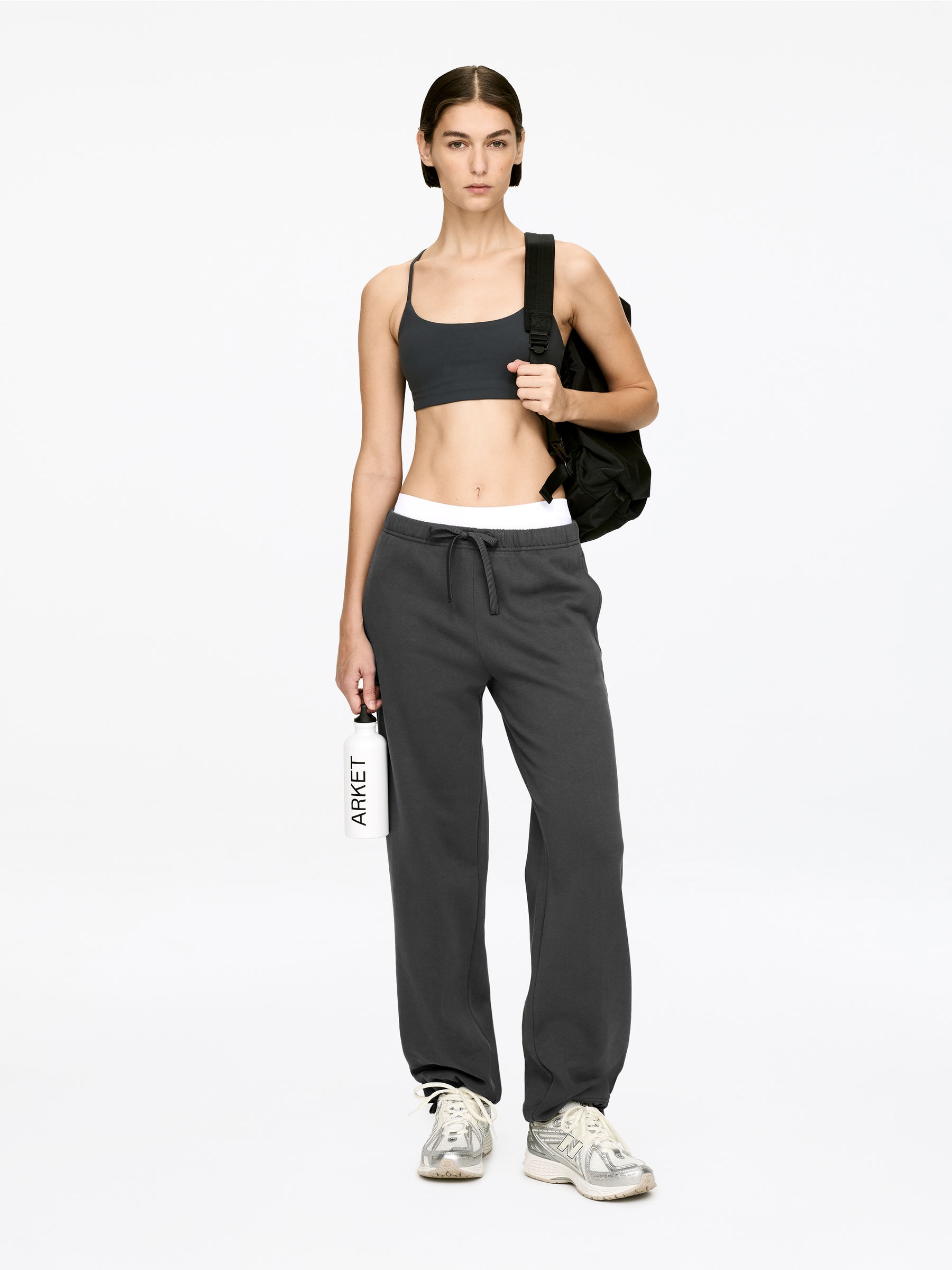 Cotton Sweatpants-#48474B-17189