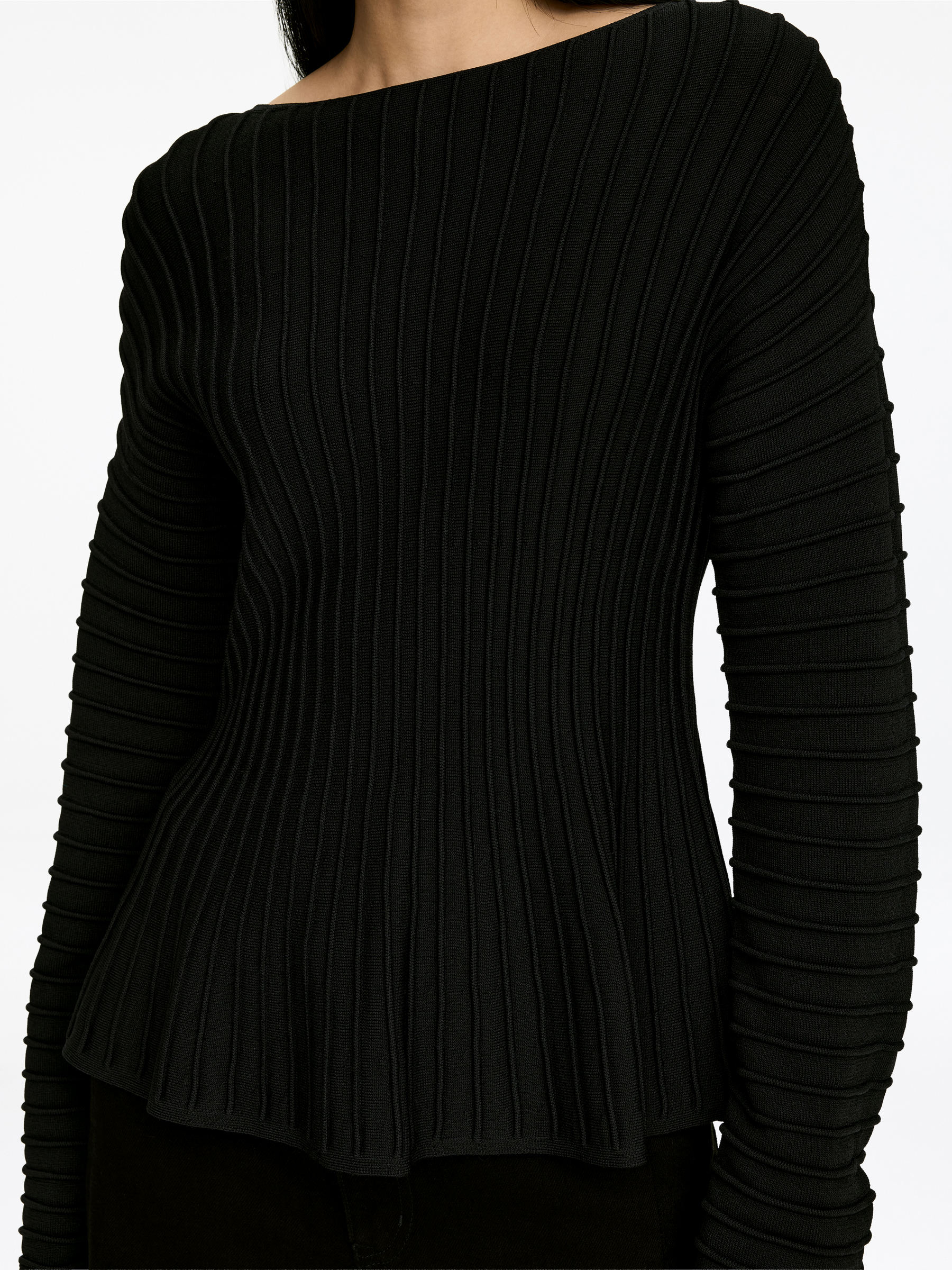 Peplum Top - Black - Regular fit - Women - StillMedia/Lookbook - 3