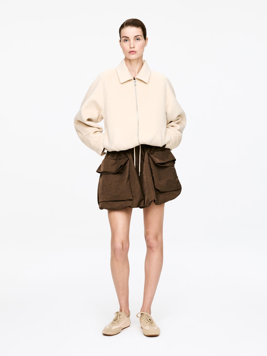 ARKET Women's  Mini Bubble Skirt Brown,  size 36