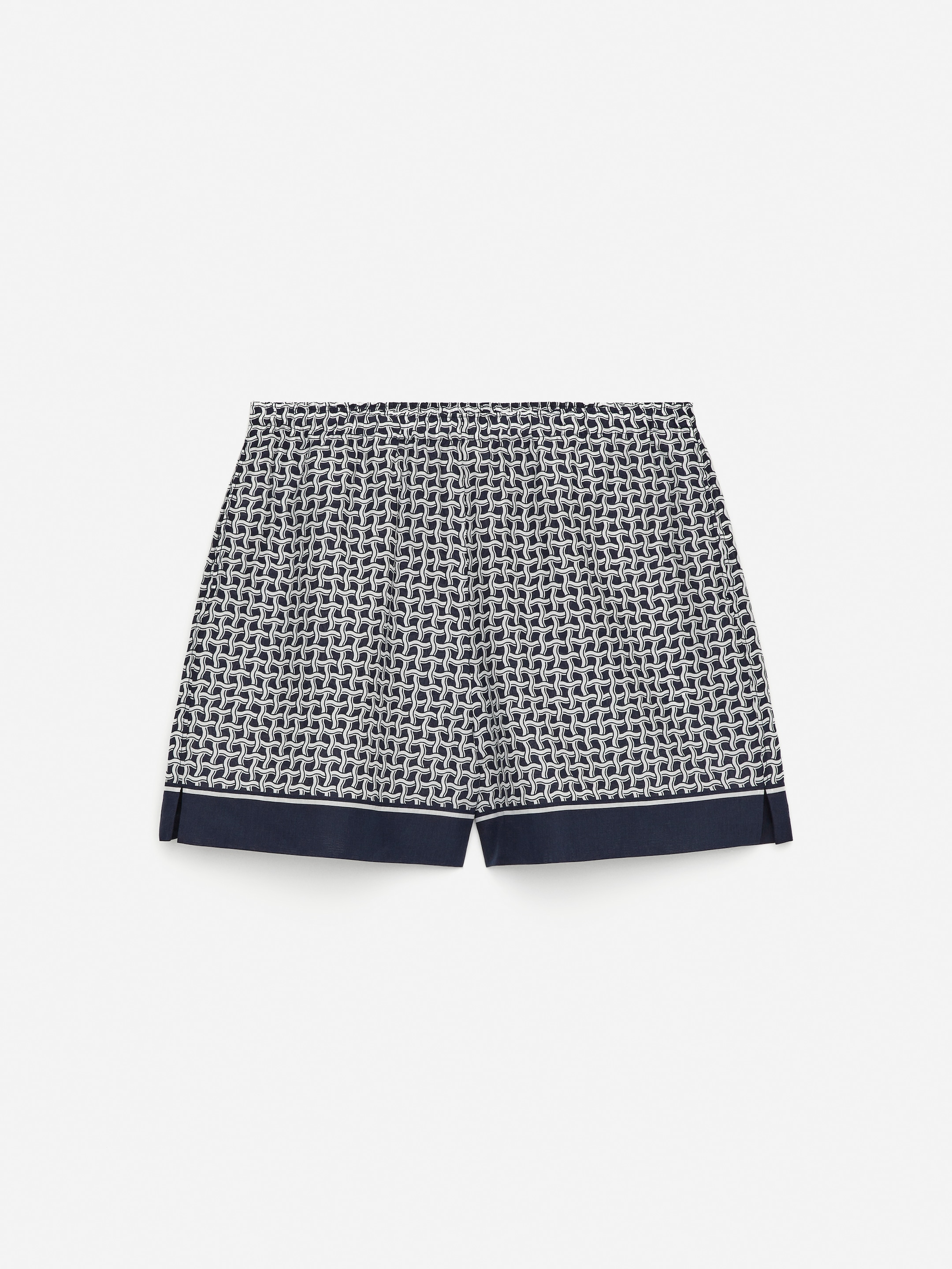 Zobrazit větší obrázek: Kraťasy s potiskem - Tmavě modrá/Bílá - ŽENY | H&M CZ 1