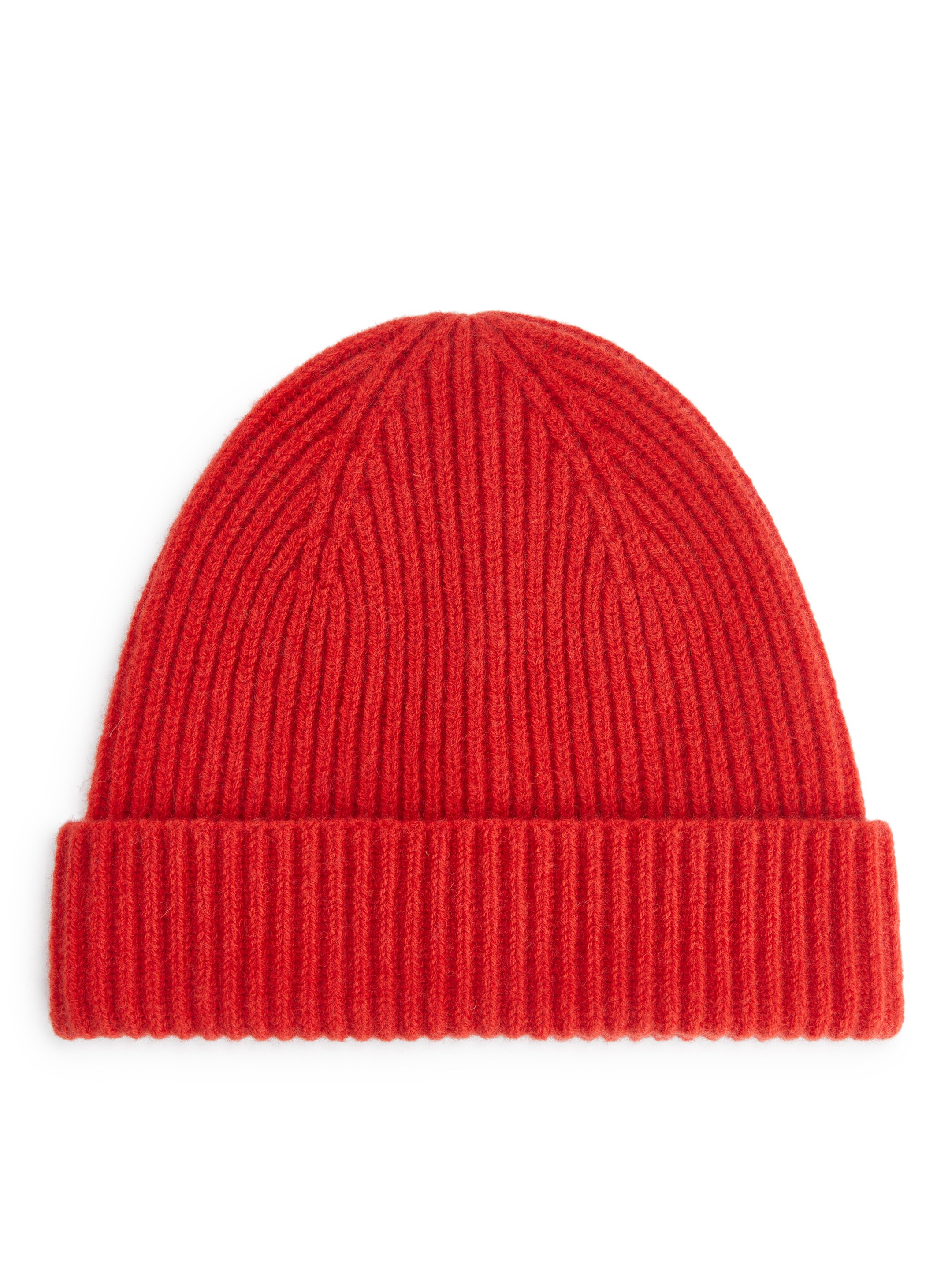 Rippstrick-Beanie aus Wollmischung - Rot - Regular Fit - Herren - StillMedia/DescriptiveStillLife - 1