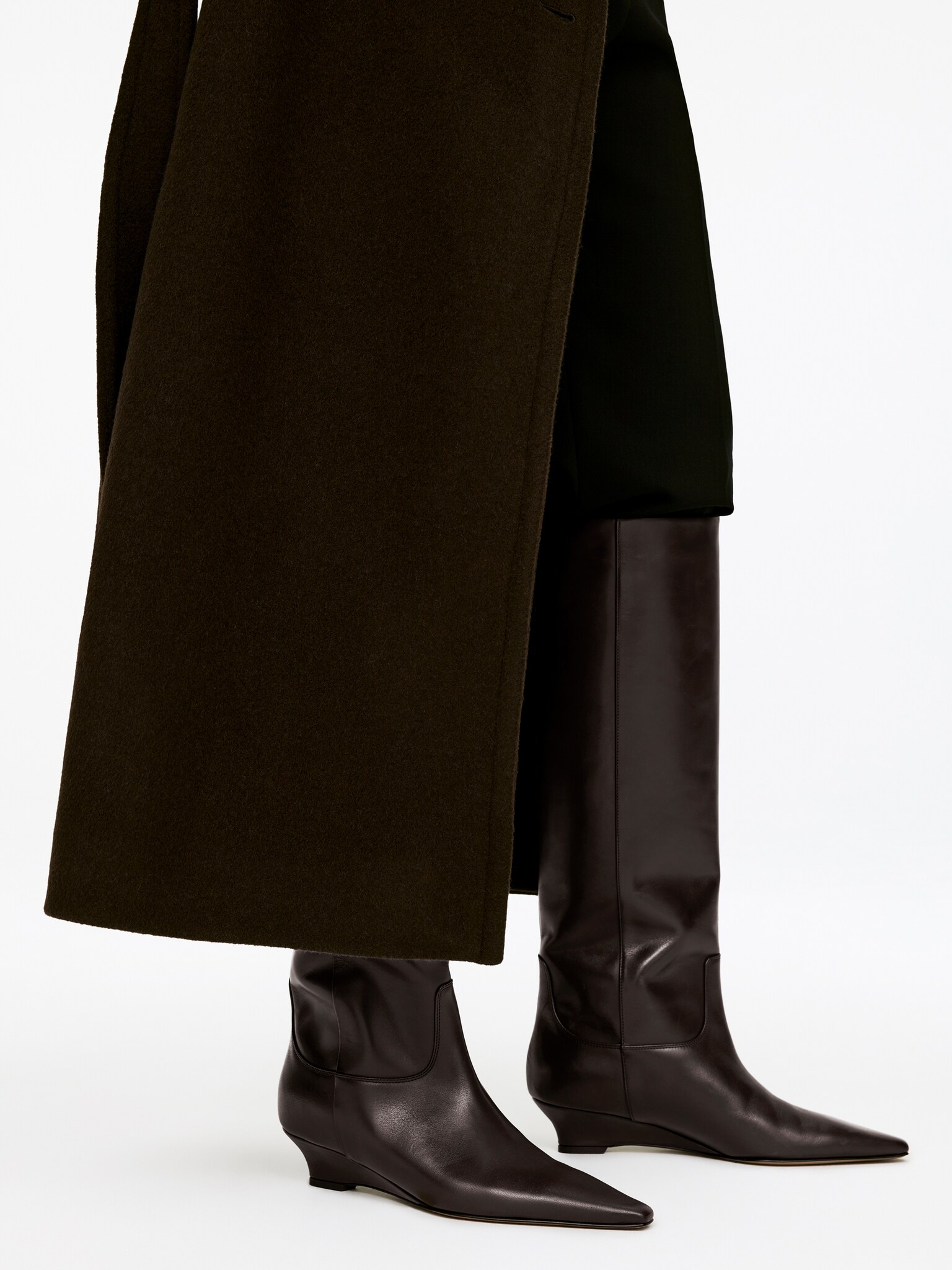 Leather Boots - Dark Brown