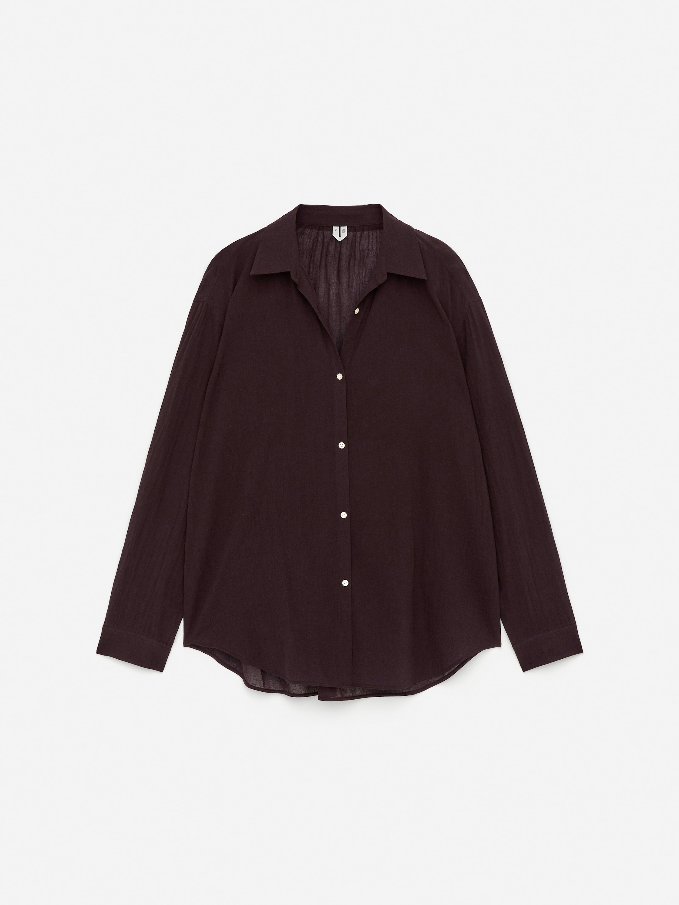 Agrandir l'image: Chemise en voile - Bordeaux - FEMME | H&M FR 5