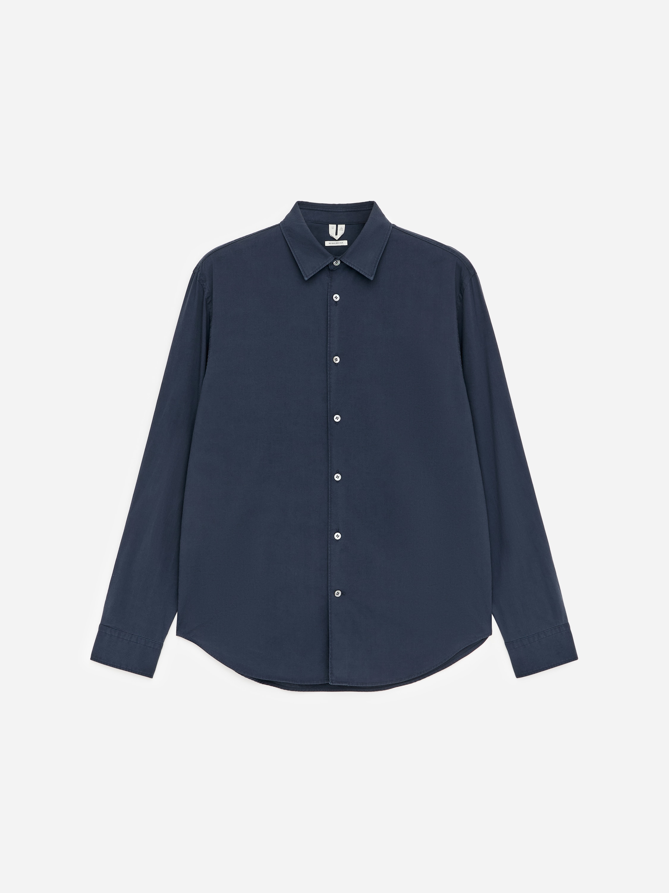 Camisola de algodão e liocel - Azul escuro/Azul claro