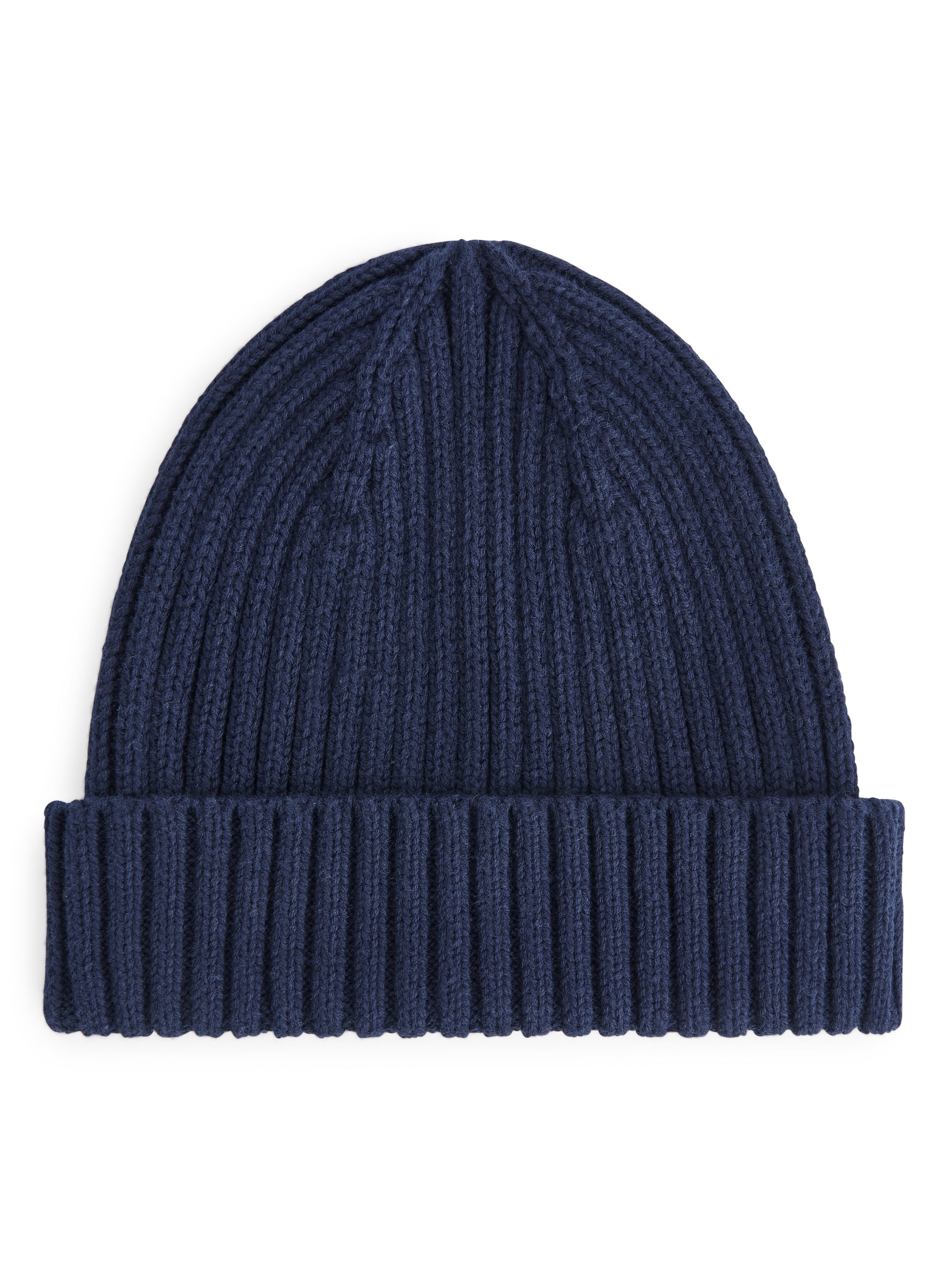 Zobrazit větší obrázek: Žebrovaná pletená čepička - Navy Blue - DĚTI | H&M CZ 1