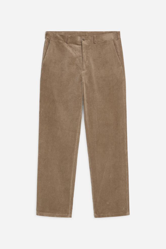 Cordhose mit normaler Passform - Graubraun/Dunkelgrau/Dunkelbraun - 1