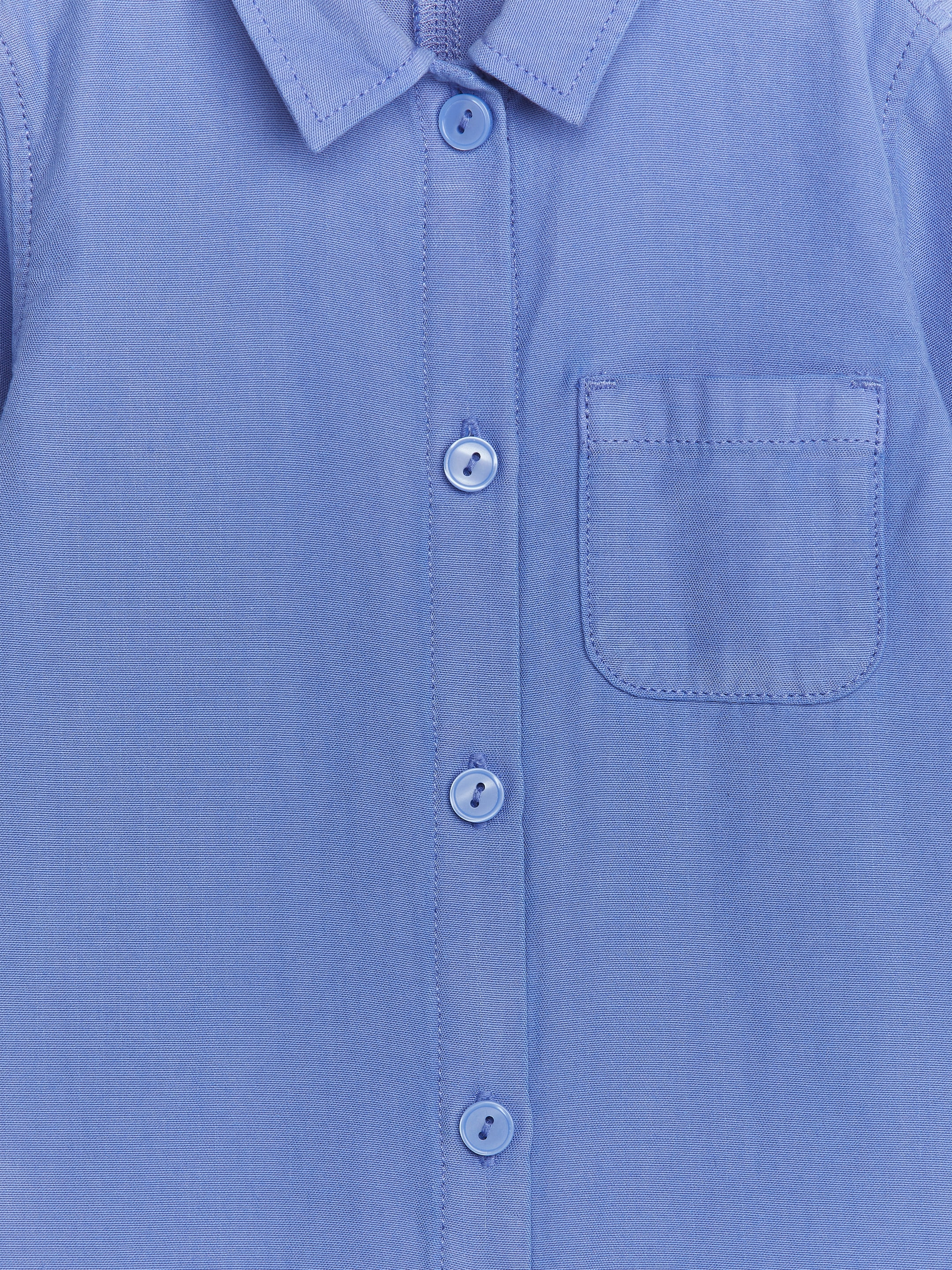 Visa större bild: Overall i lyocellblandning - Blå - BARN | H&M SE 3