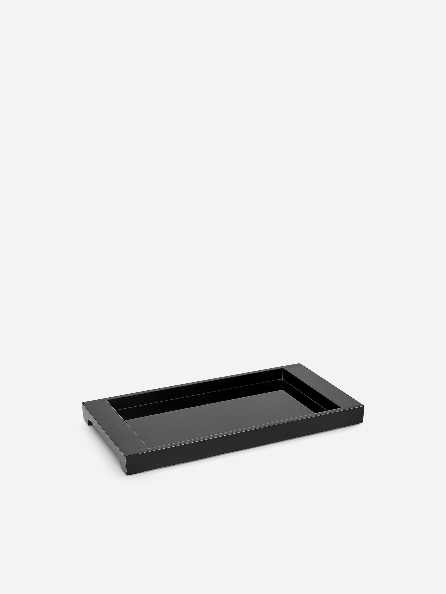 Lacquered Tray 39x20 cm - Black